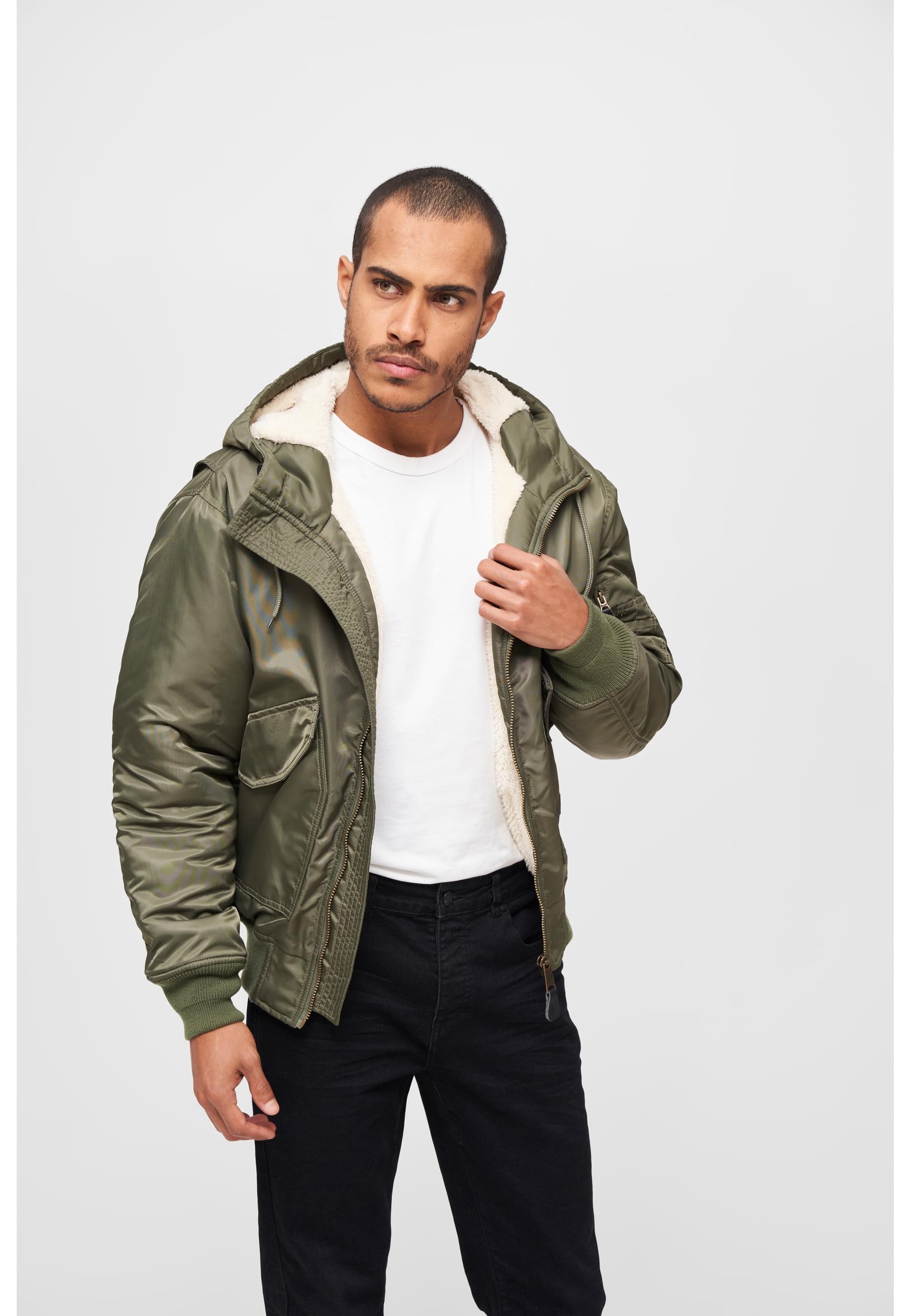 Brandit Bomberjacke »Brandit Herren CWU Jacket hooded« 1 Stk. tlg. mit Kapuze