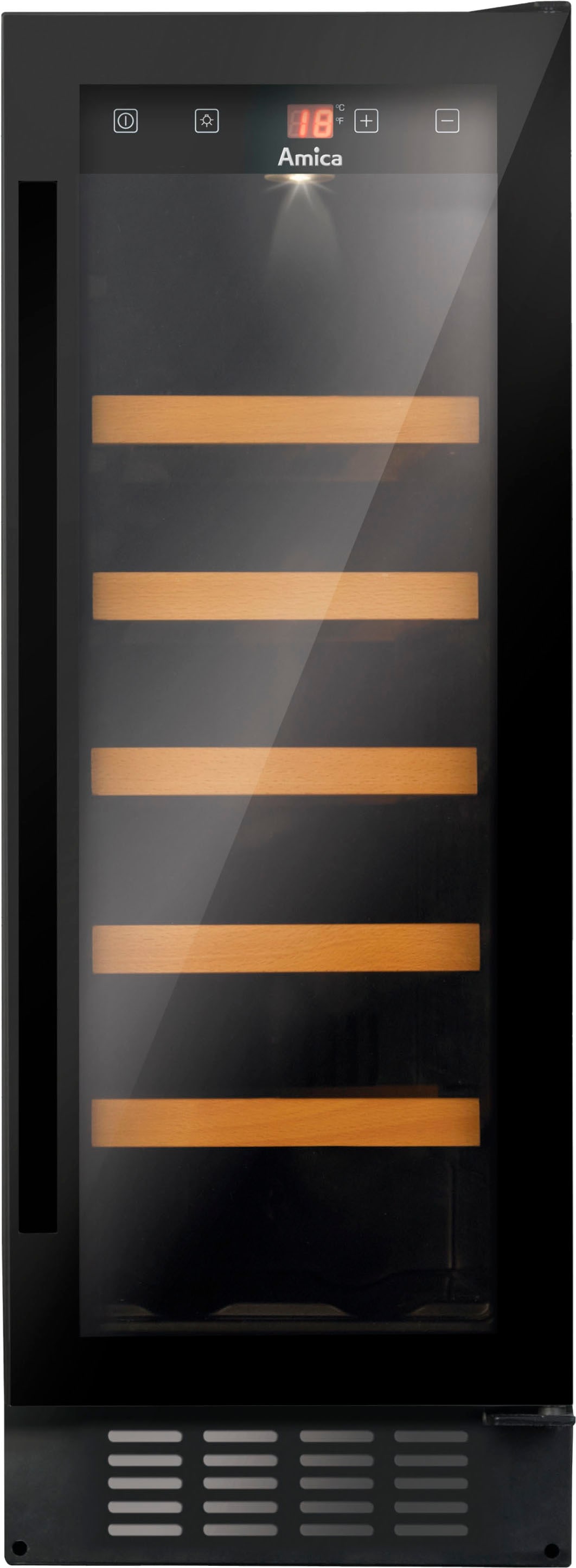 Amica Weinkühlschrank »WK 341 115 S«, für 20 St. Standardflaschen á 075l, Standkühlschrank