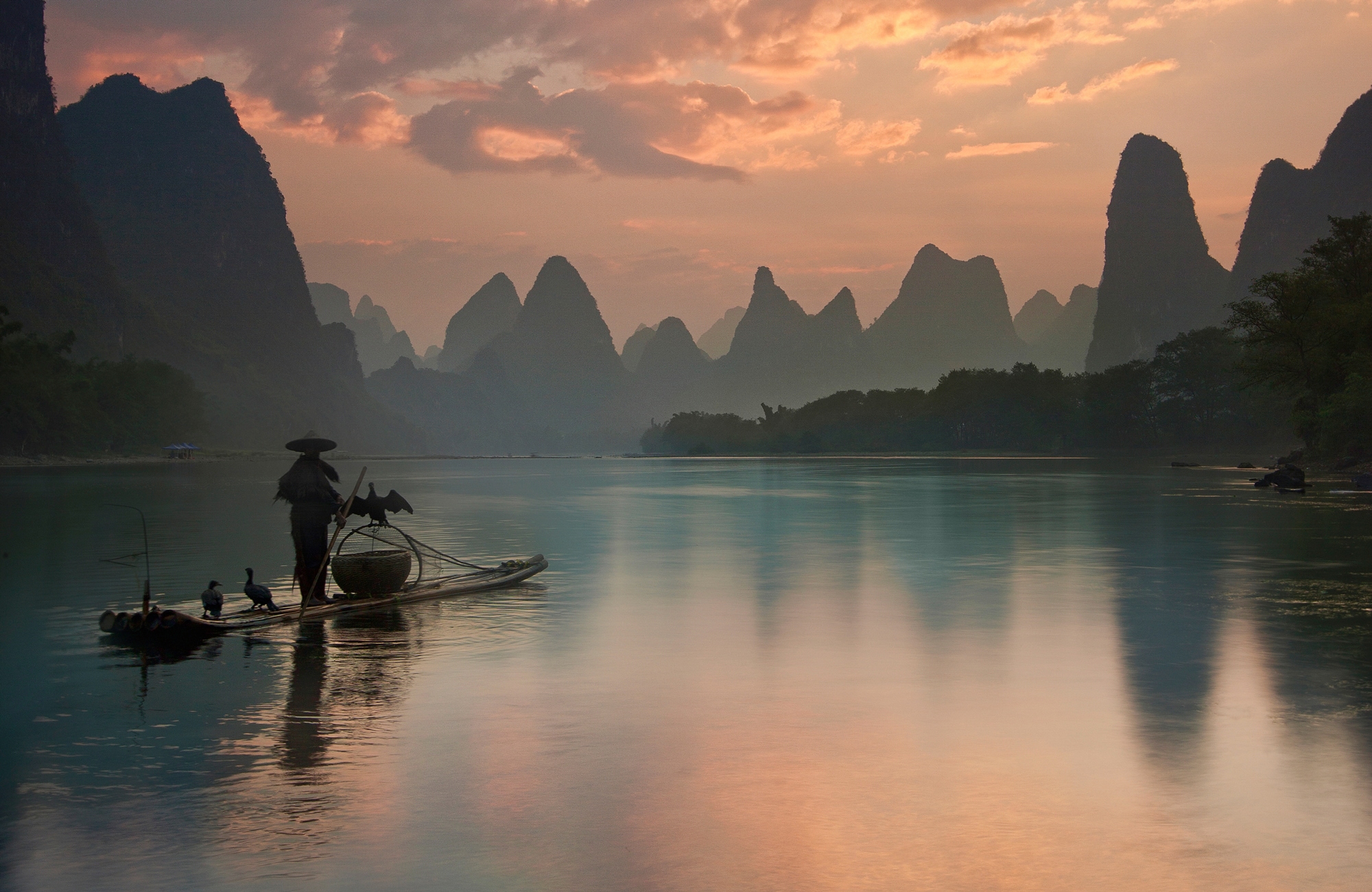 Papermoon Fototapete »Photo-Art YAN ZHANG, LI RIVER SUNRISE« günstig online kaufen