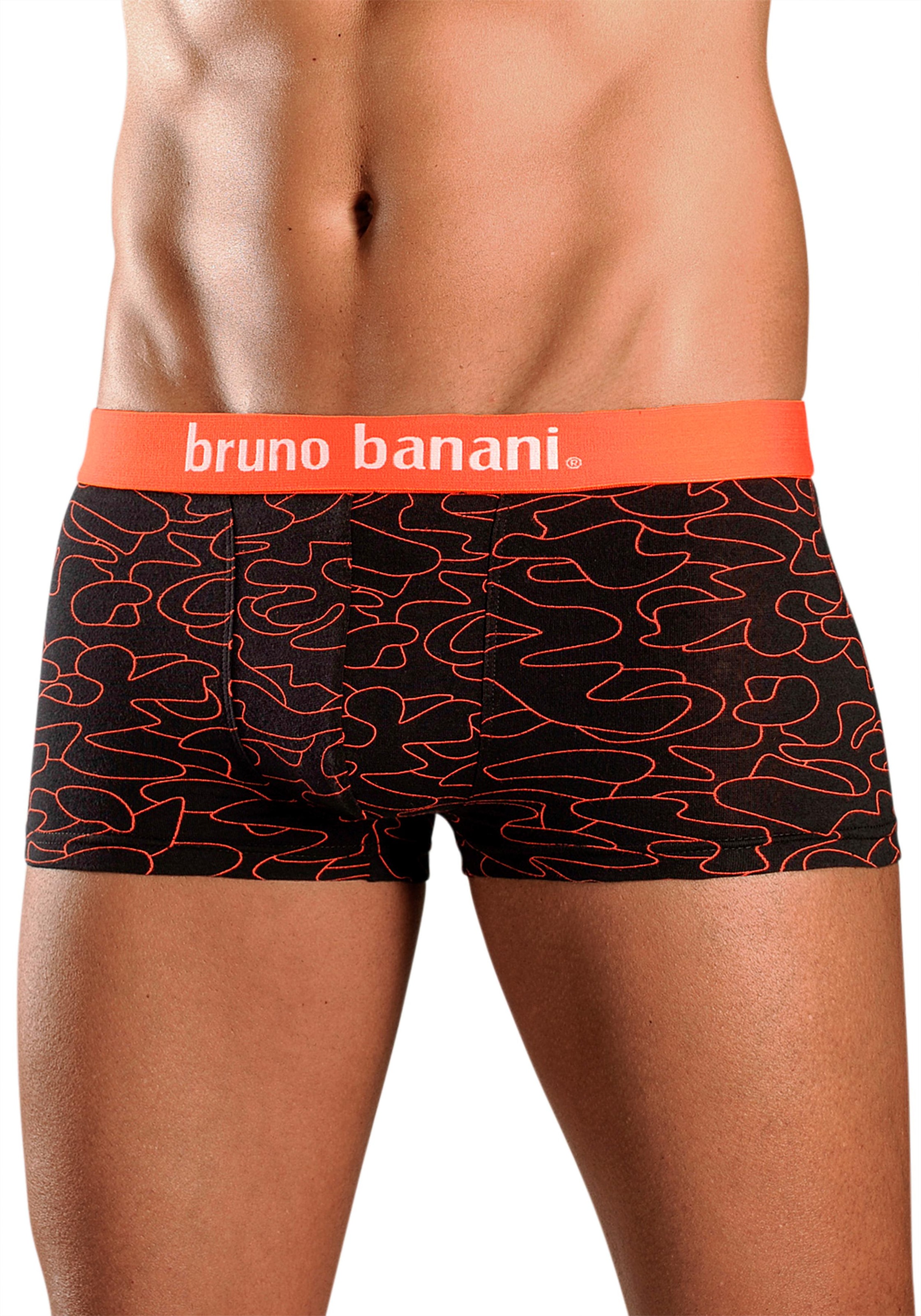 Bruno Banani Hipster, (Packung, 4 St.), knapp sitzende Boxershorts in uni oder gemustert aus Baumwollmischung