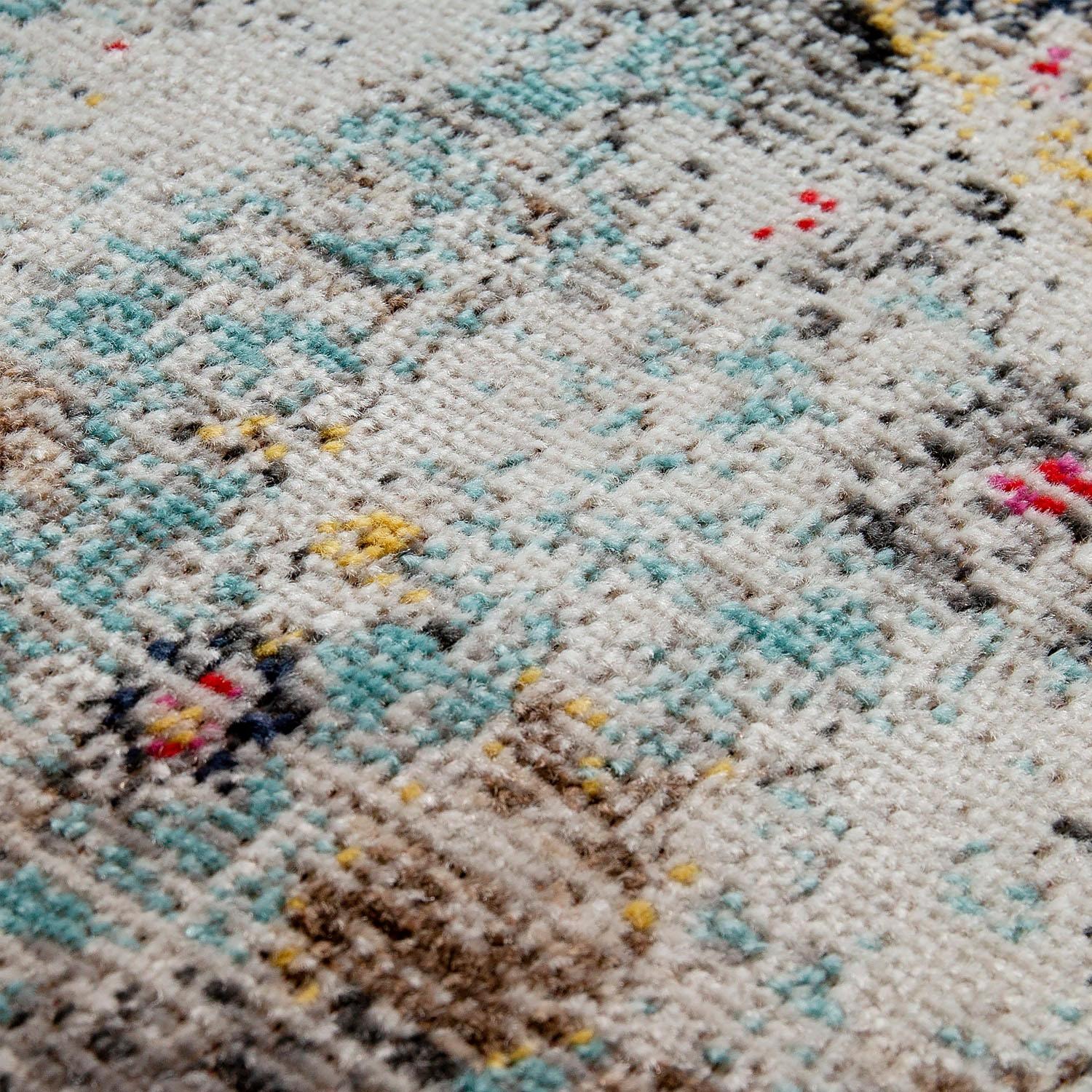 Paco Home Teppich »Artigo 401«, rechteckig, 2 mm Höhe, Kurzflor, Orient-Optik, Vintage Design, In- und Outdoor geeignet