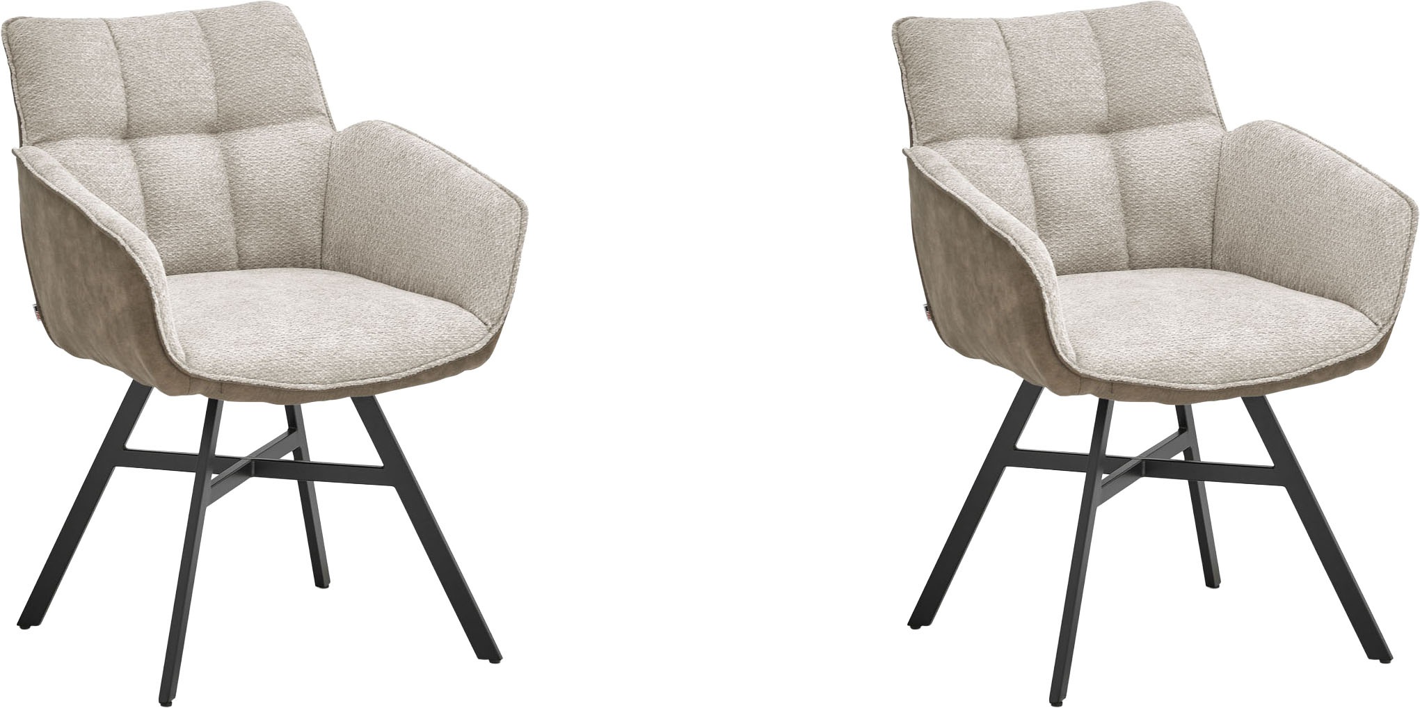 set one by Musterring Esszimmerstuhl »Frisco-B« (Set) 2 Stk.Bezug innen Che günstig online kaufen