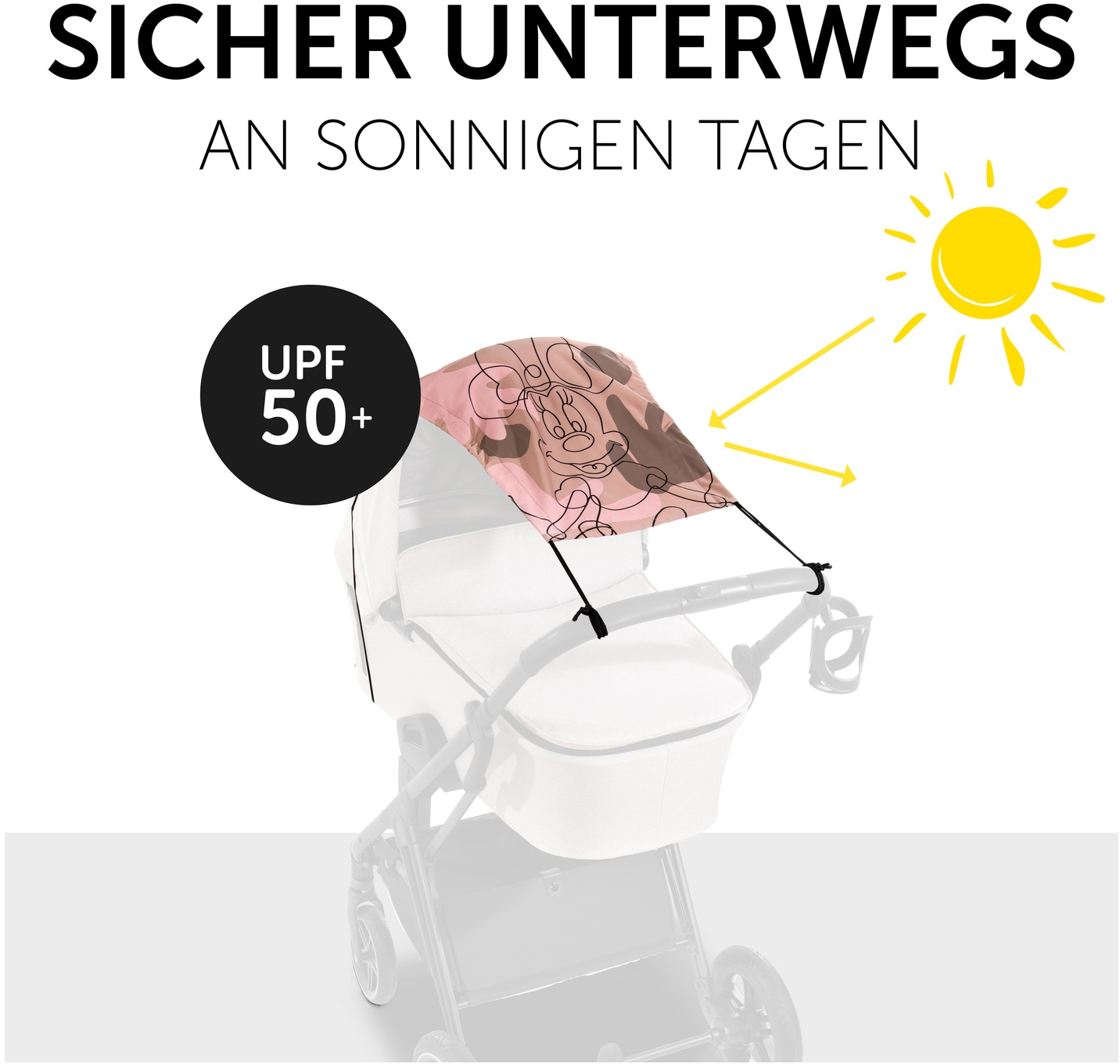 Hauck Sonnensegel »Sunshade, Minnie Mouse Rose«, für Kinderwagen oder  Babywanne online kaufen