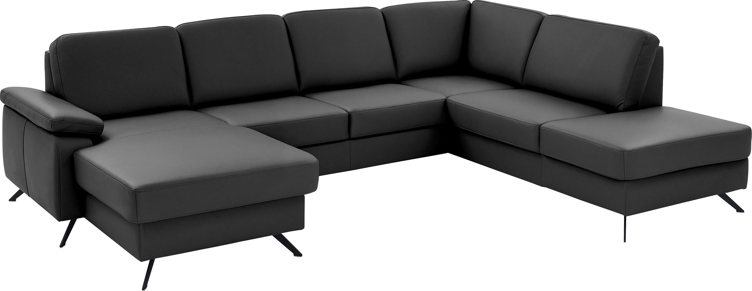 Die PlanBar Wohnlandschaft »PN-EM15047 U-Form, ohne Kopfstützen« Echtleder, günstig online kaufen