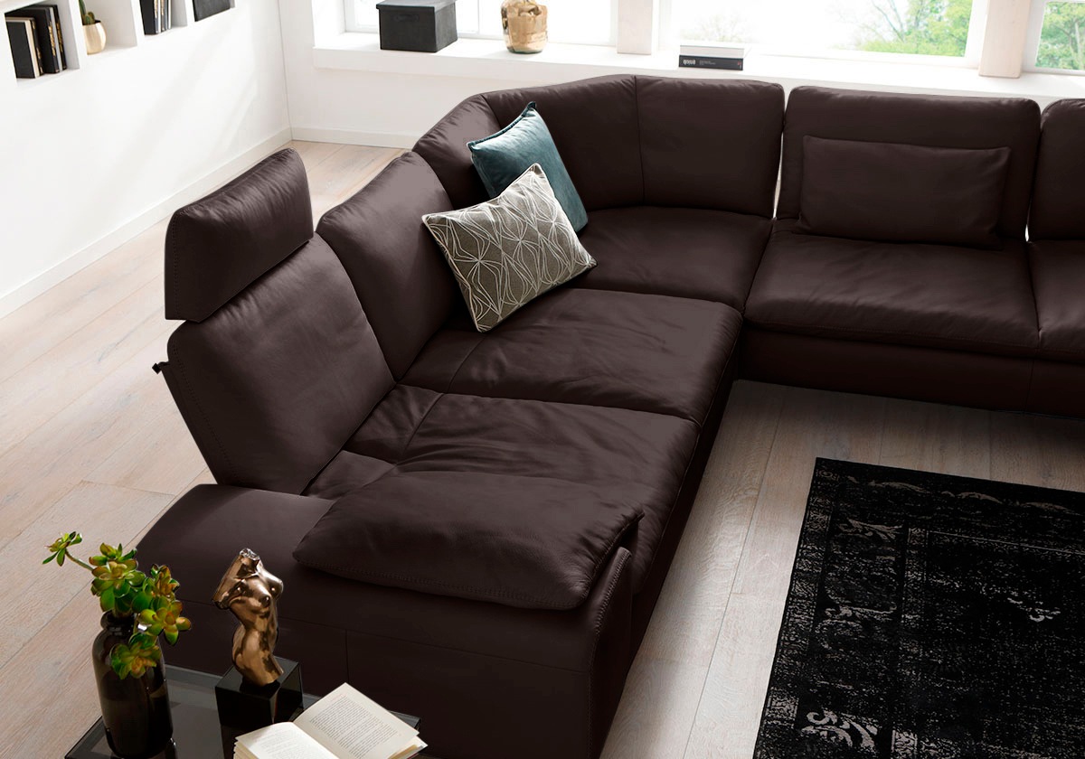 W.SCHILLIG Ecksofa »valentinoo, Designsofa, elegant und bequem, L-Form«, (Set), mit Sitztiefenverstellung, Breite 318 cm