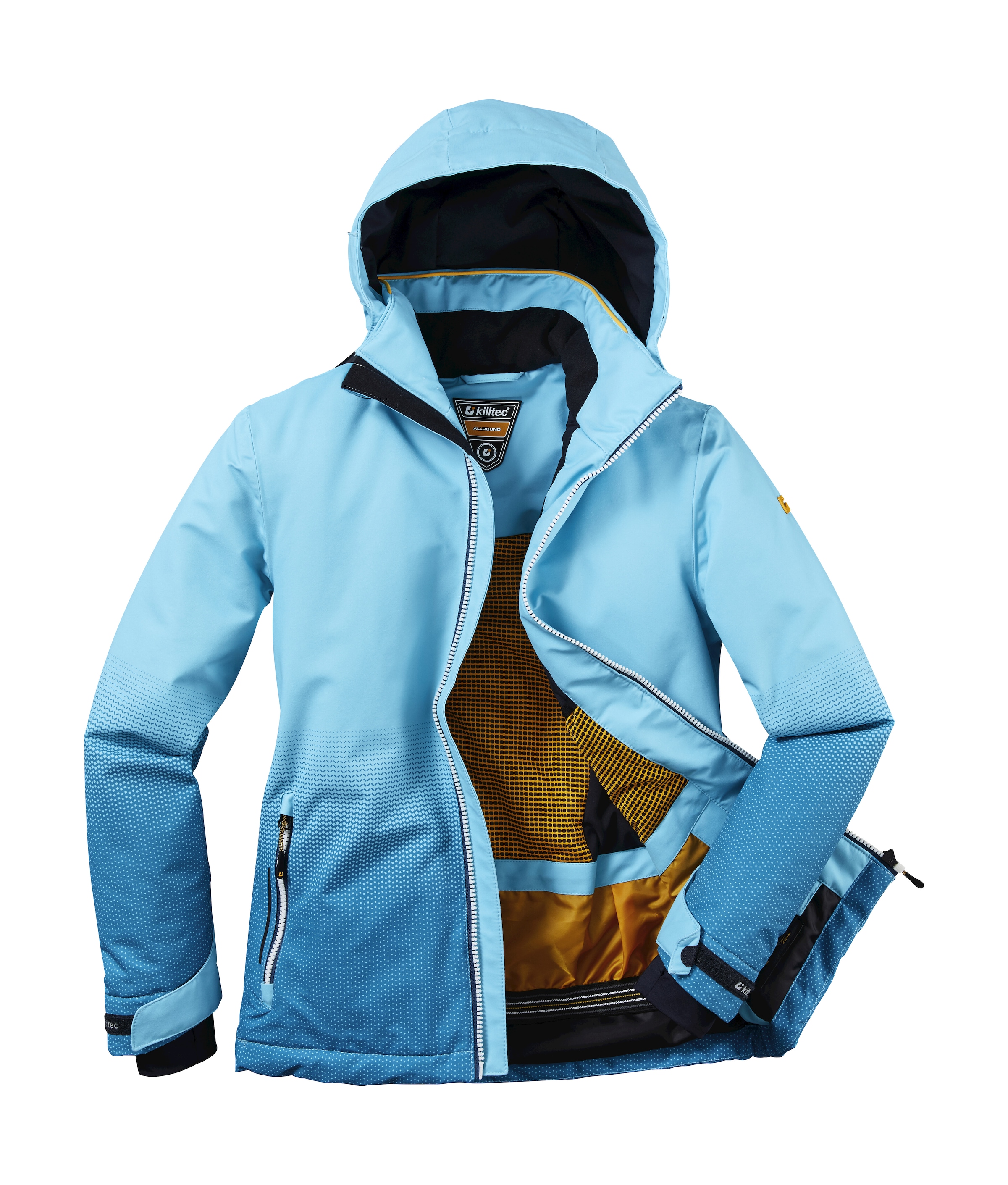 Killtec Skijacke »KSW 183 GRLS SKI JCKT«, Wasser- und winddichte Kinder-Winterjacke mit Fleece und Schneefang