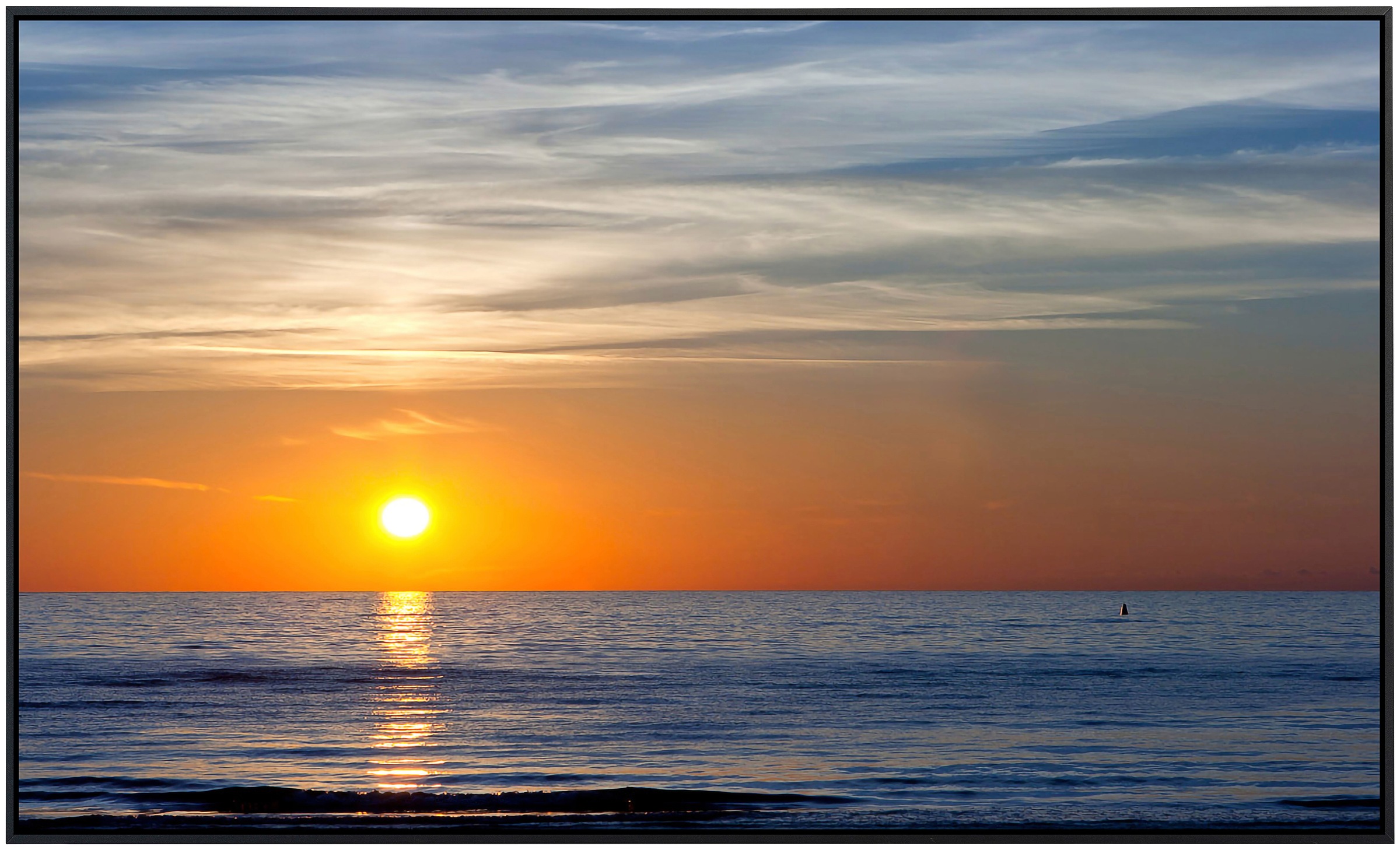 Papermoon Infrarotheizung »Sonnenuntergang an der Ostsee«, sehr angenehme S günstig online kaufen