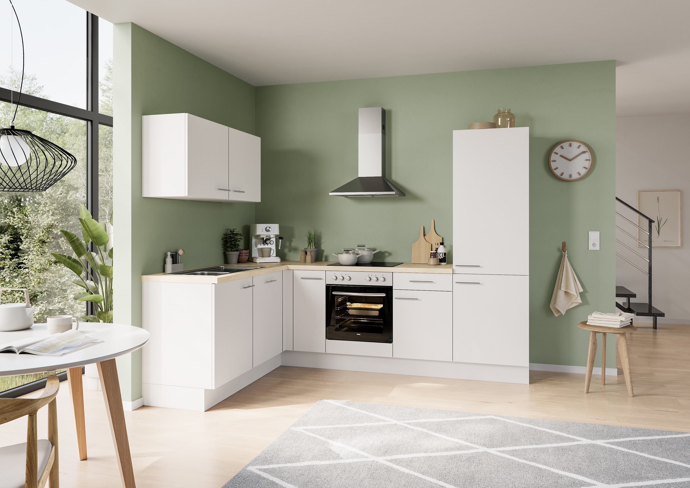 IMPULS KÜCHEN Winkelküche »"Tirana", Ausrichtung wählbar, Schubkästen mit S günstig online kaufen