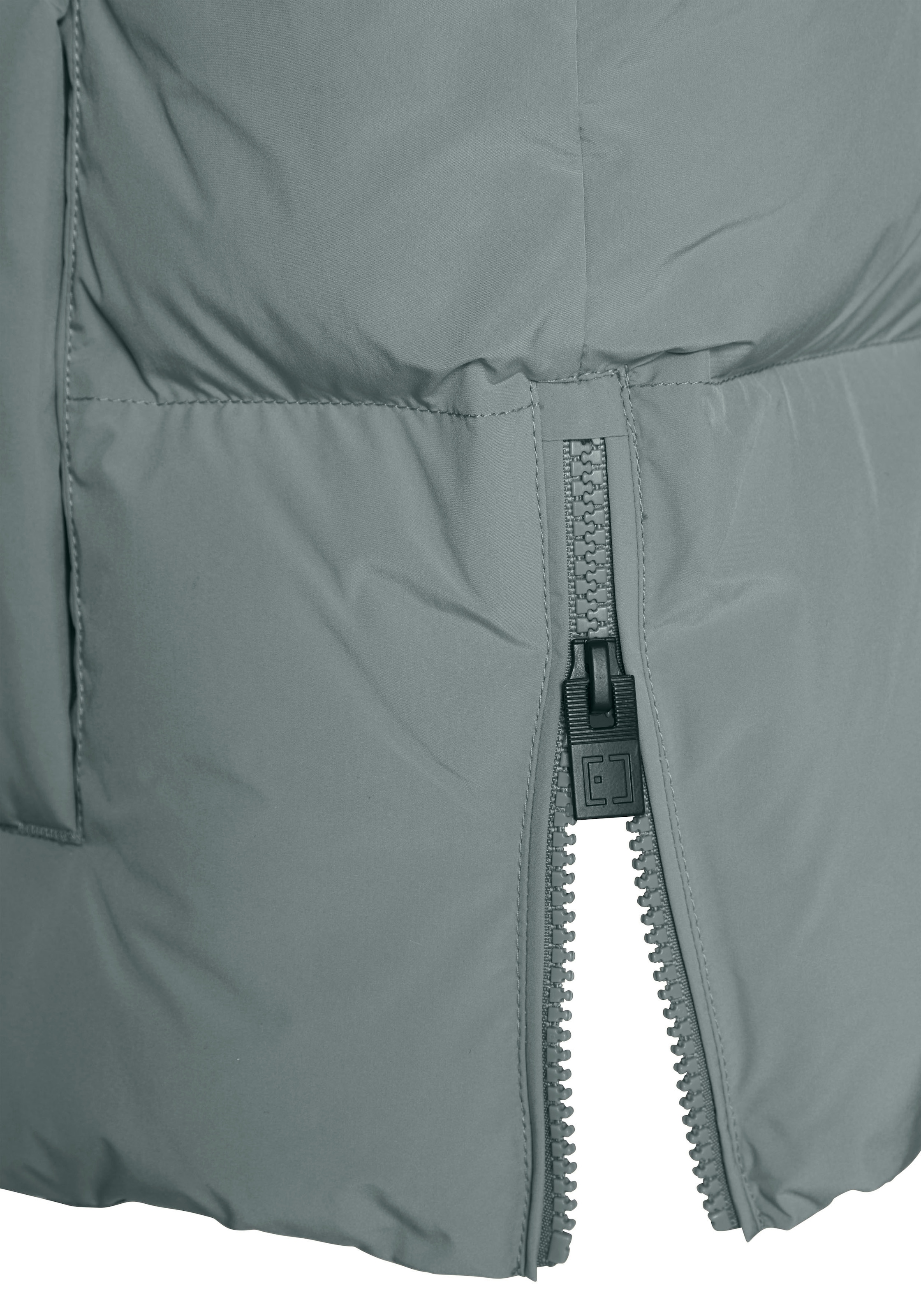 Elbsand Steppweste mit großem Logoprint auf dem Rücken