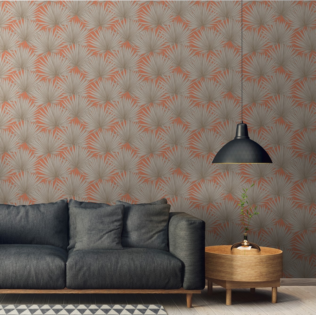 A.S. Création Vliestapete »Antigua Tapete mit Palmenblätter«, matt-gemustert-neutral, Tapete Floral Tapeten Wohnzimmer Schlafzimmer Küche modern Flur Design
