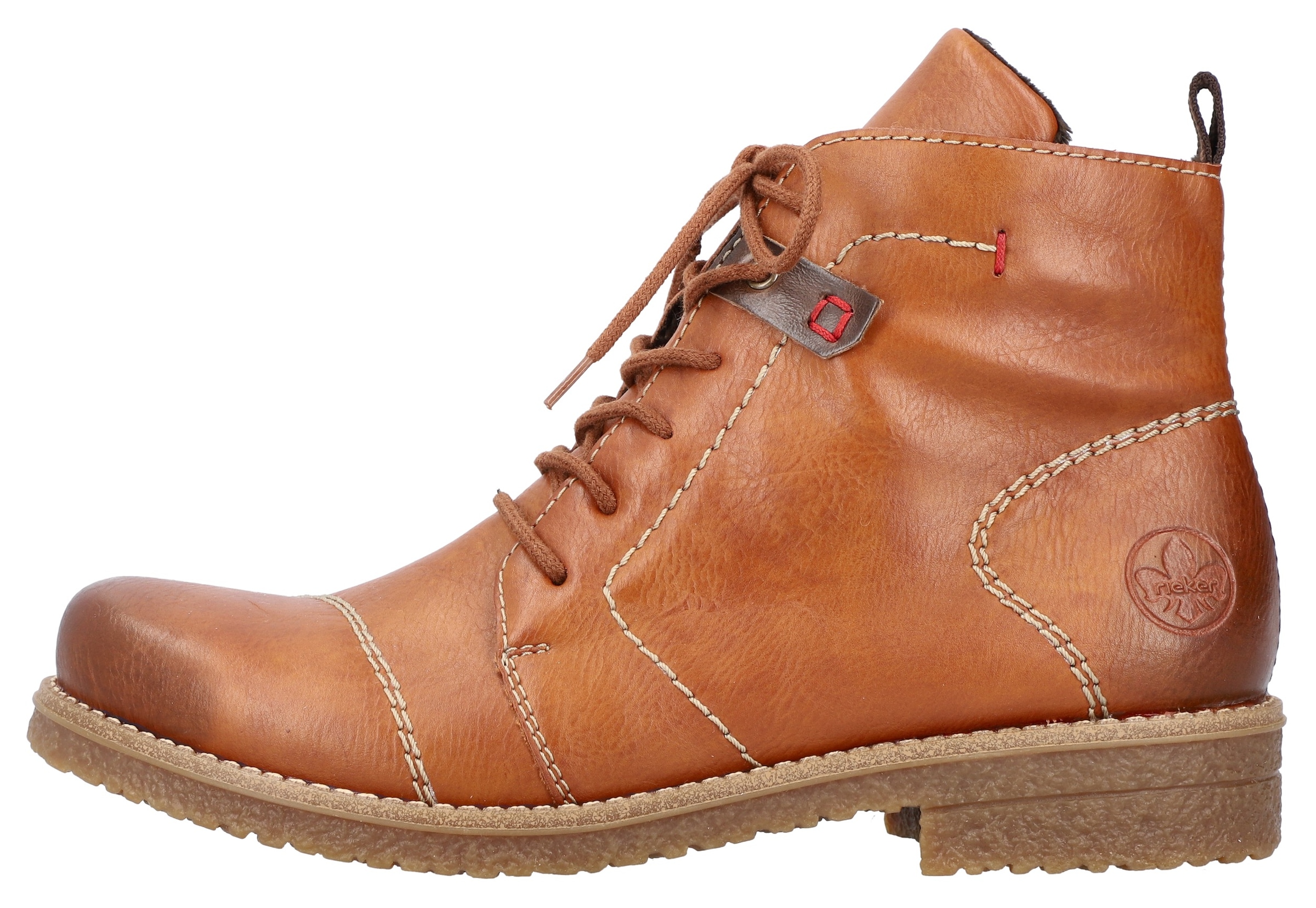 Rieker Schnürstiefelette, mit toller Steppnaht