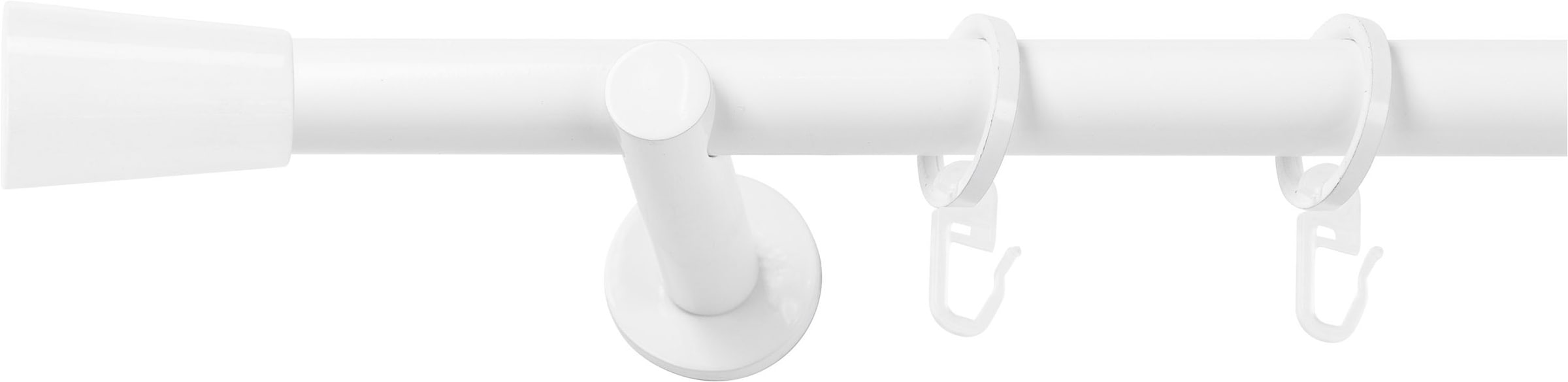 SN DECO GROUP Gardinenstange Ø 19 mm 1 läufig-läufig Fixmaß;kürzbar