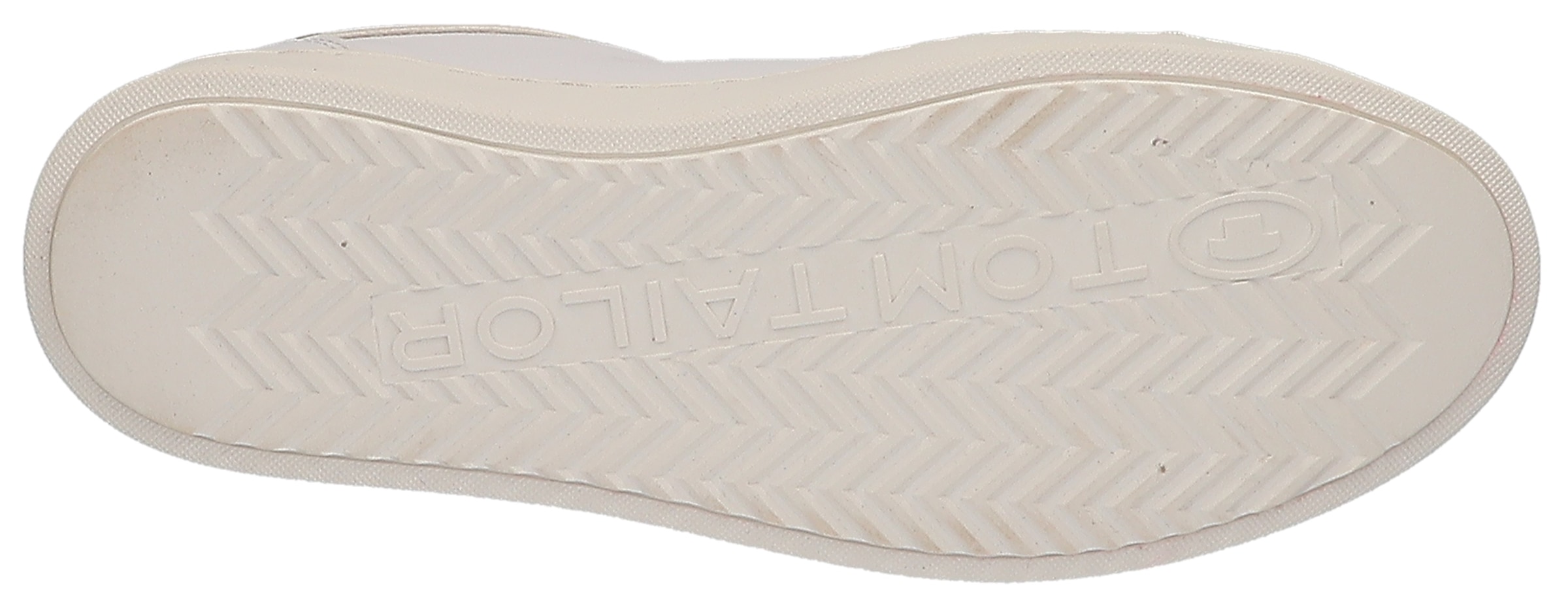 TOM TAILOR Plateausneaker, Kontrastbesatz in Metallicoptik, Freizeitschuh, Halbschuh, Schnürschuh