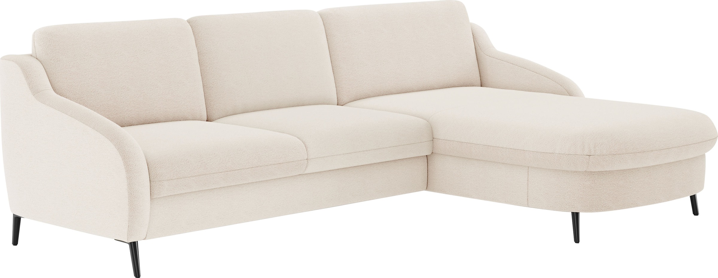sit&more Ecksofa »Soul L-Form«, wahlweise mit Bettfunktion und Bettkasten oder Schubkasten