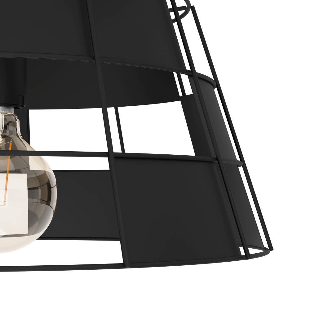 EGLO Deckenleuchte »PONTEFRACT«, 1 flammig-flammig, Deckenleuchte, Wohnzimmerlampe aus Metall in Schwarz, Ø 42 cm