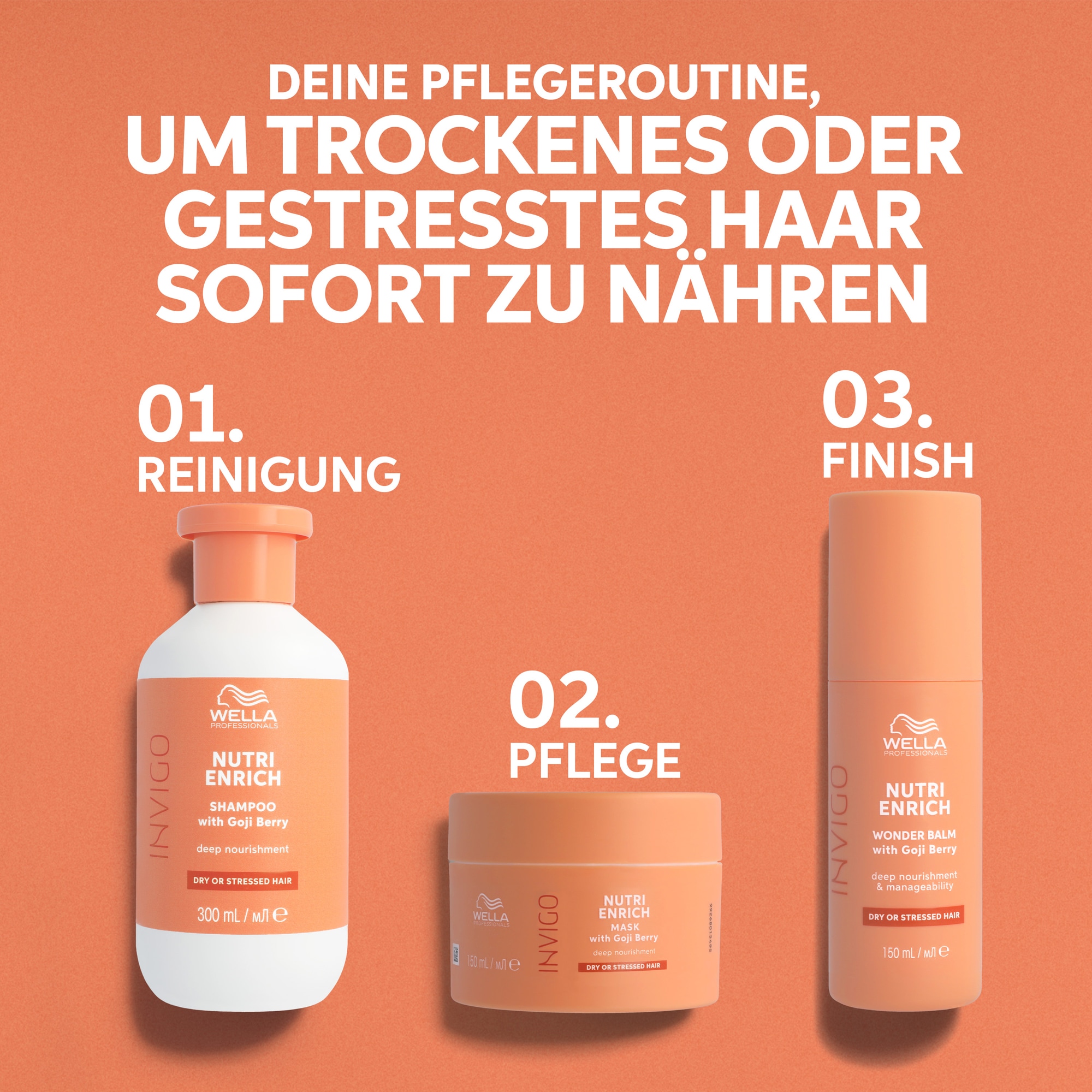 Wella Professionals Haarbalsam »Nutri Enrich Wonder Balm« Anti-Frizz-Effekt, feuchtigkeitsspendend, für strapaziertes Haar