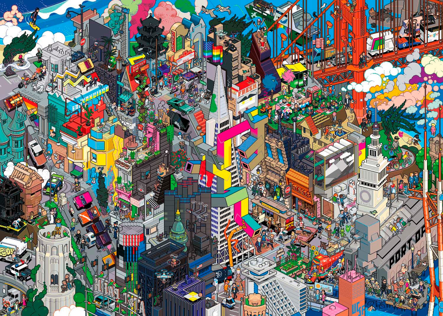 HEYE Puzzle »San Francisco Quest, Pixorama«, Made in Germany