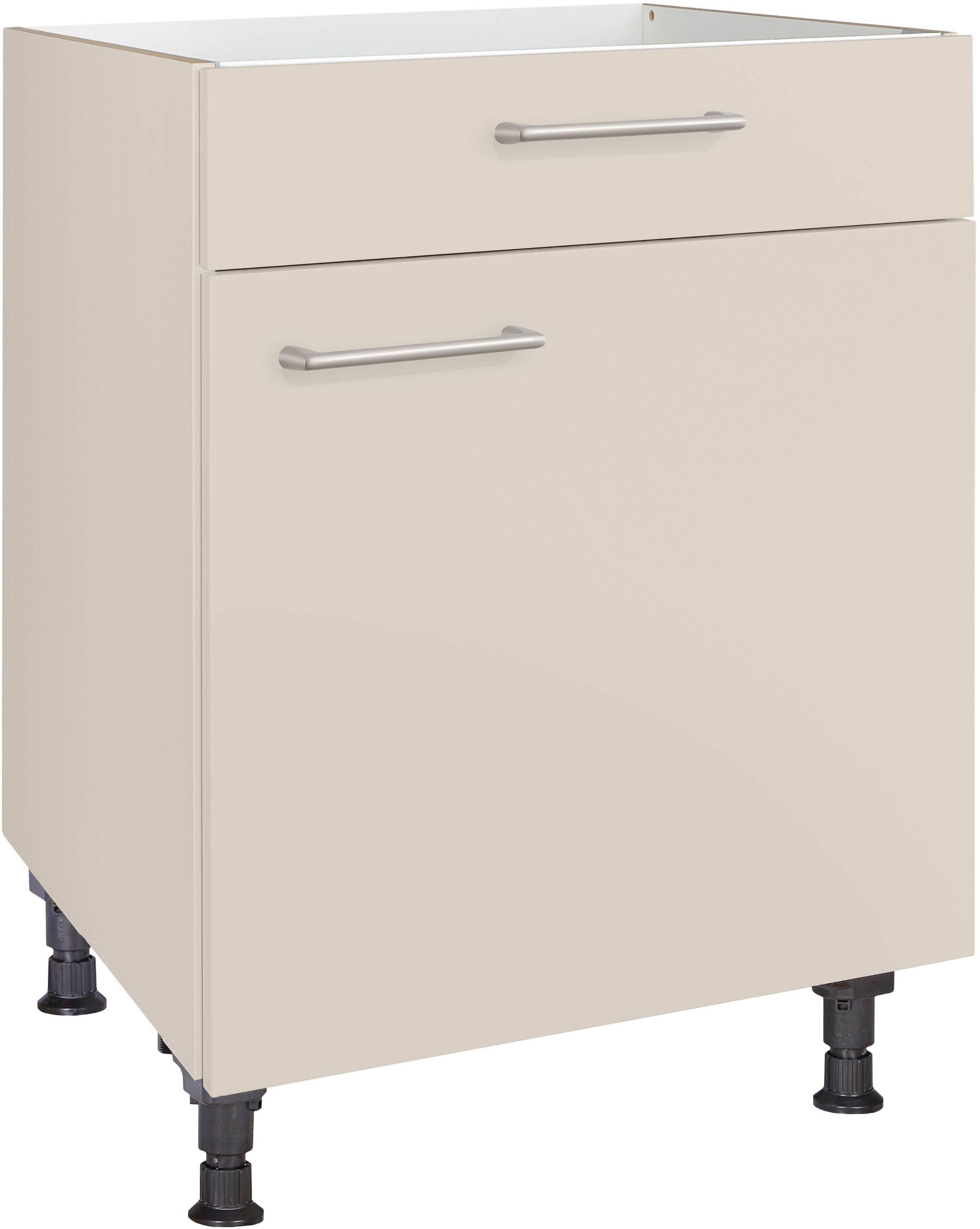 nobilia® Kochfeldumbauschrank »"Laser", mit Schukasten und Tür, Ausrichtung wählbar« vormontiert, Breite 60 cm