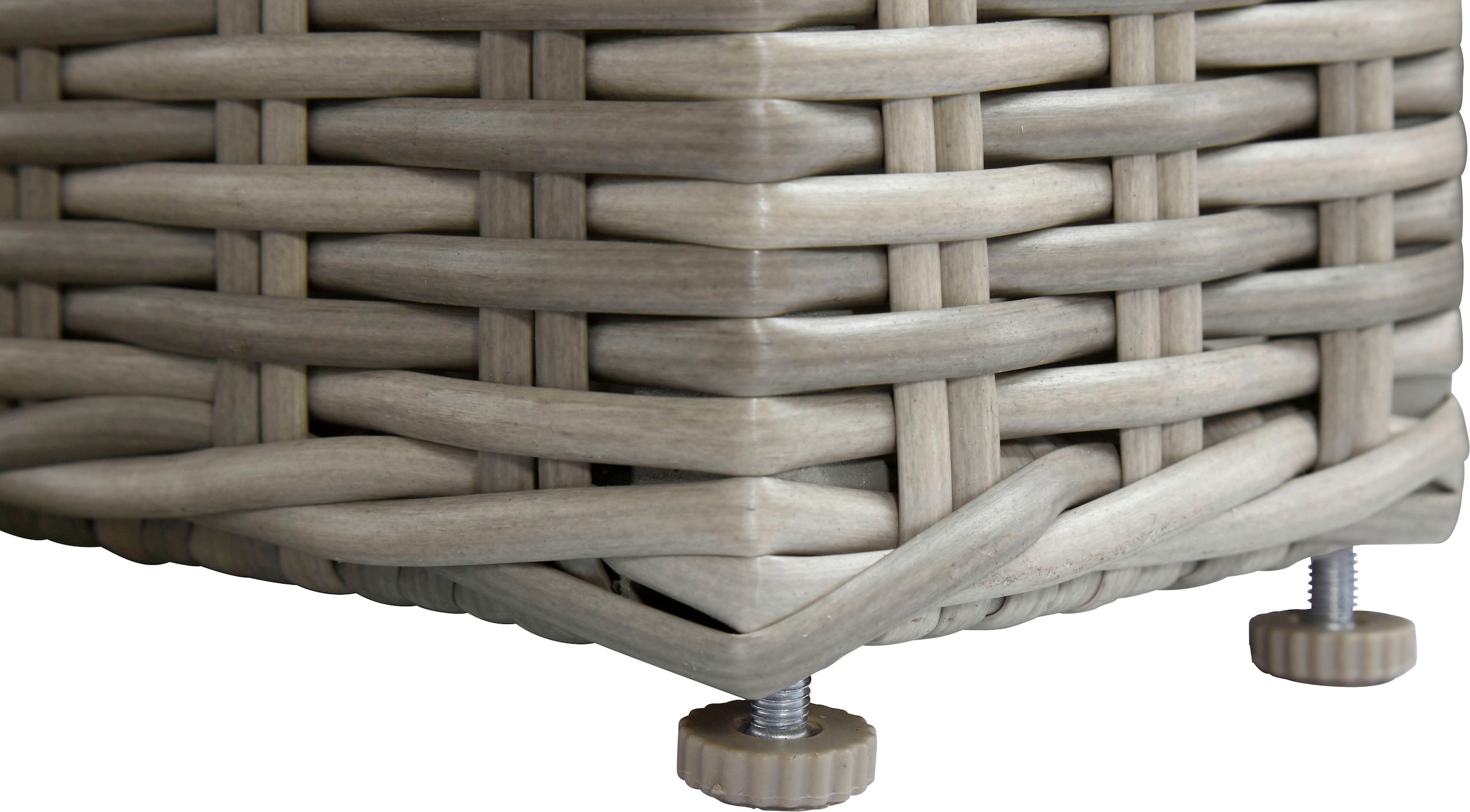 KONIFERA Garten-Essgruppe »»Menorca««, (Set, 25 tlg., 8x Sessel, 1x Tisch 230,8x100x75 cm, inkl. Auflagen, Alu, Polyrattan), Polyrattan, Aluminium, Tischplatte aus 5mm starkem Sicherheitsglas