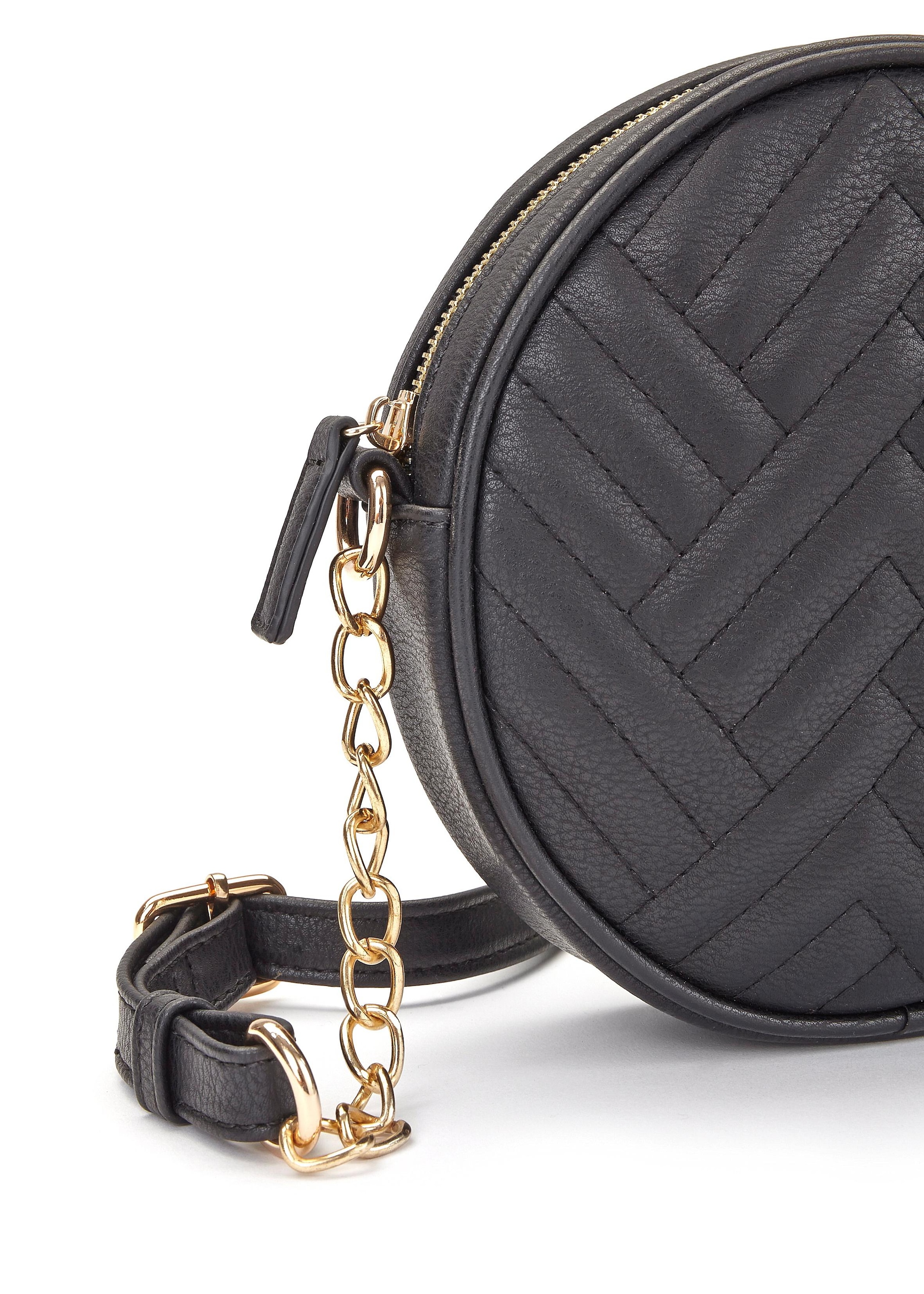 LASCANA Umhängetasche, kleine runde Handtasche, Minibag VEGAN