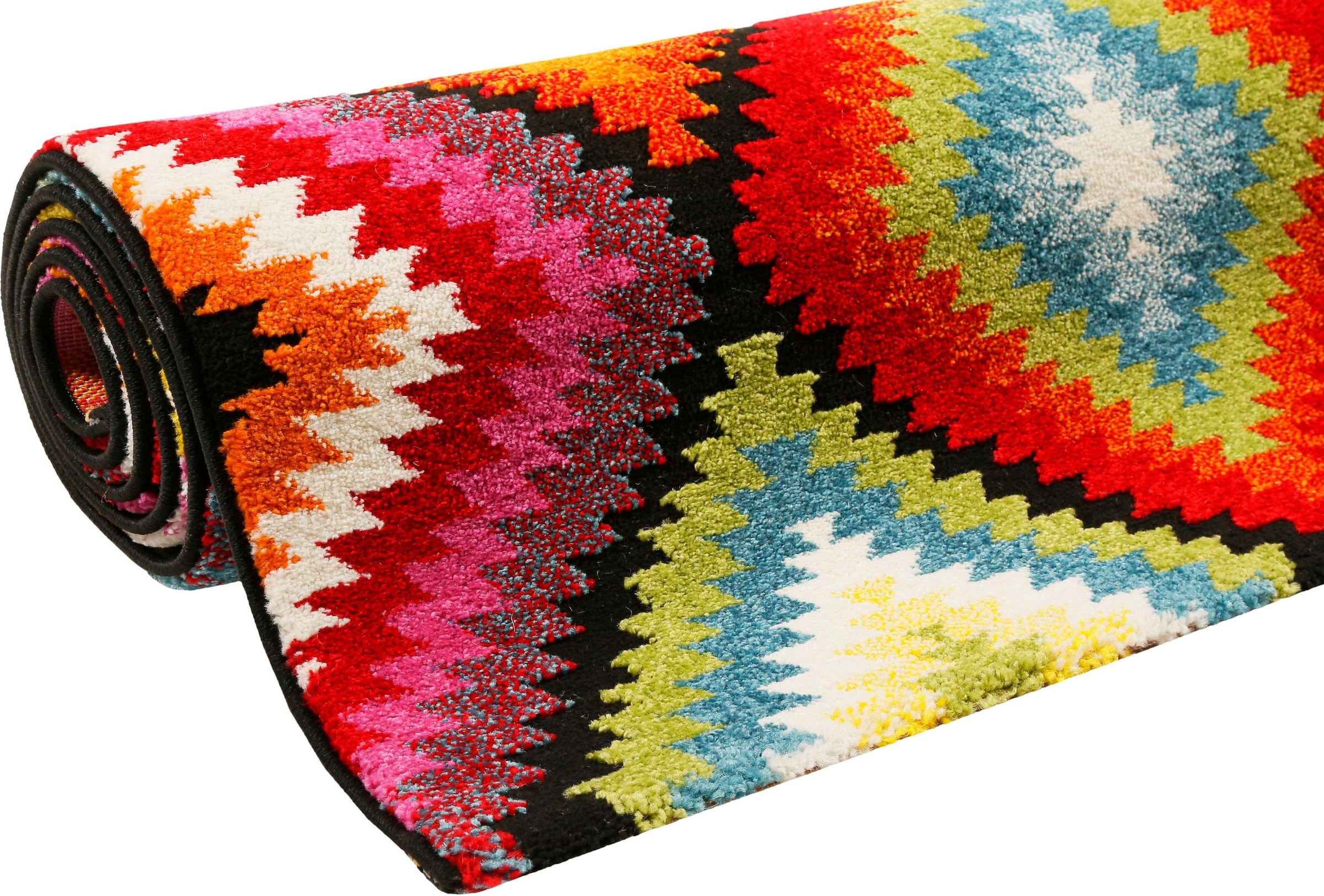 Wecon home Teppich »Kelim Remix«, rechteckig, 13 mm Höhe, Kurzflor, Wohnzimmer