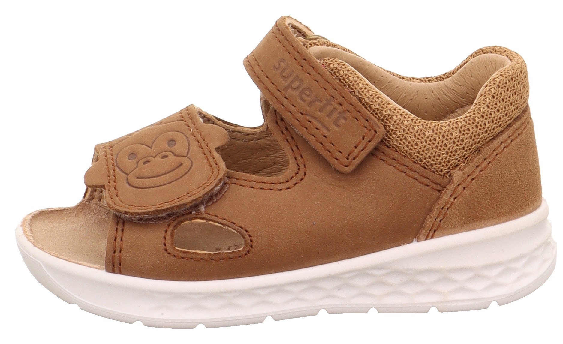 Superfit Sandale »LAGOON WMS: mittel«, Sandalette mit Klett und Affen-Logo, Größenschablone zum Download