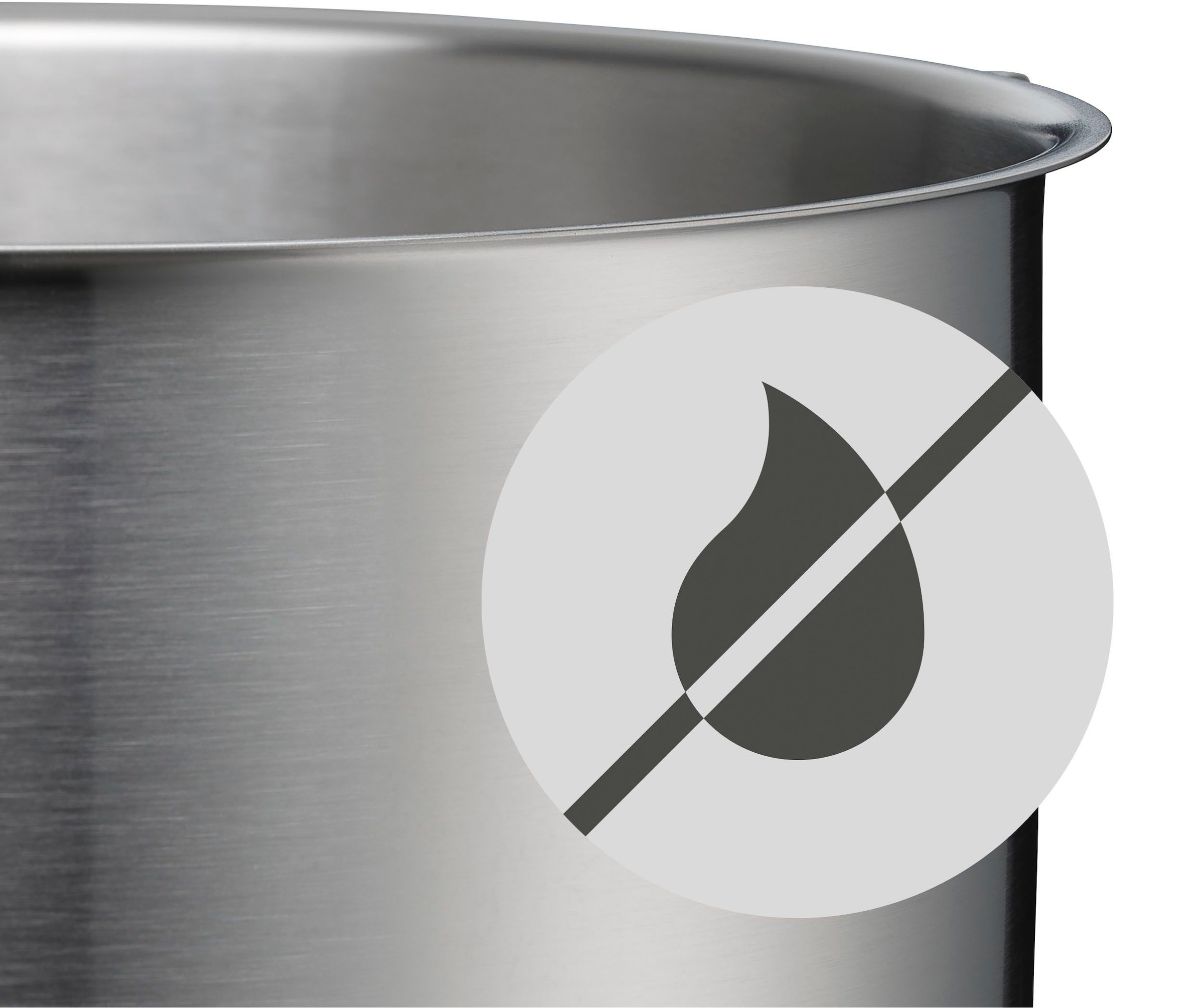WMF Topf-Set »Ultimate Cool+«, Cromargan® Edelstahl Rostfrei 18/10, (Set, 9 tlg.), 9-teilig, wärmereduzierende Cool+ Griffe, TransTherm-Allherdboden