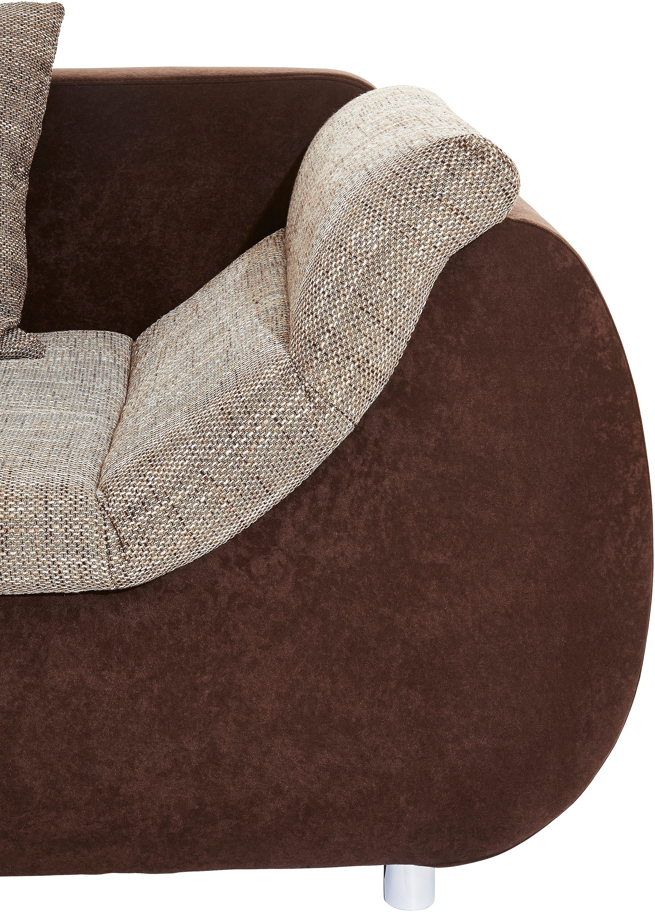 INOSIGN Ecksofa »Imola elegant und bequem, aktuelle Steppung im Sitz, L-Form«, wahlweise mit Bettfunktion