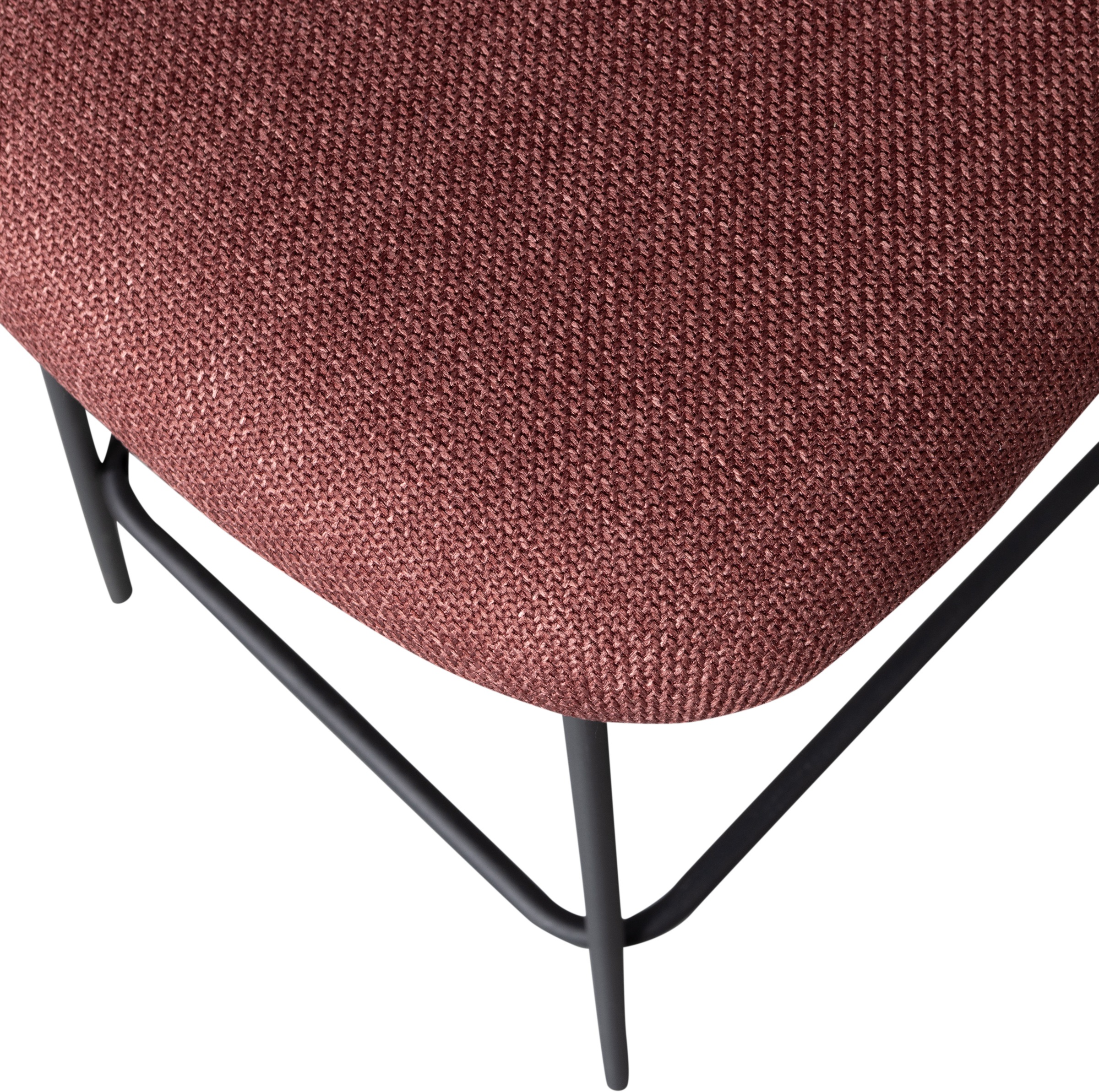 WOOOD Barhocker »Kjeld«, (2 St.), gepolstert mit gewebtem Stoff, Höhe 93 cm