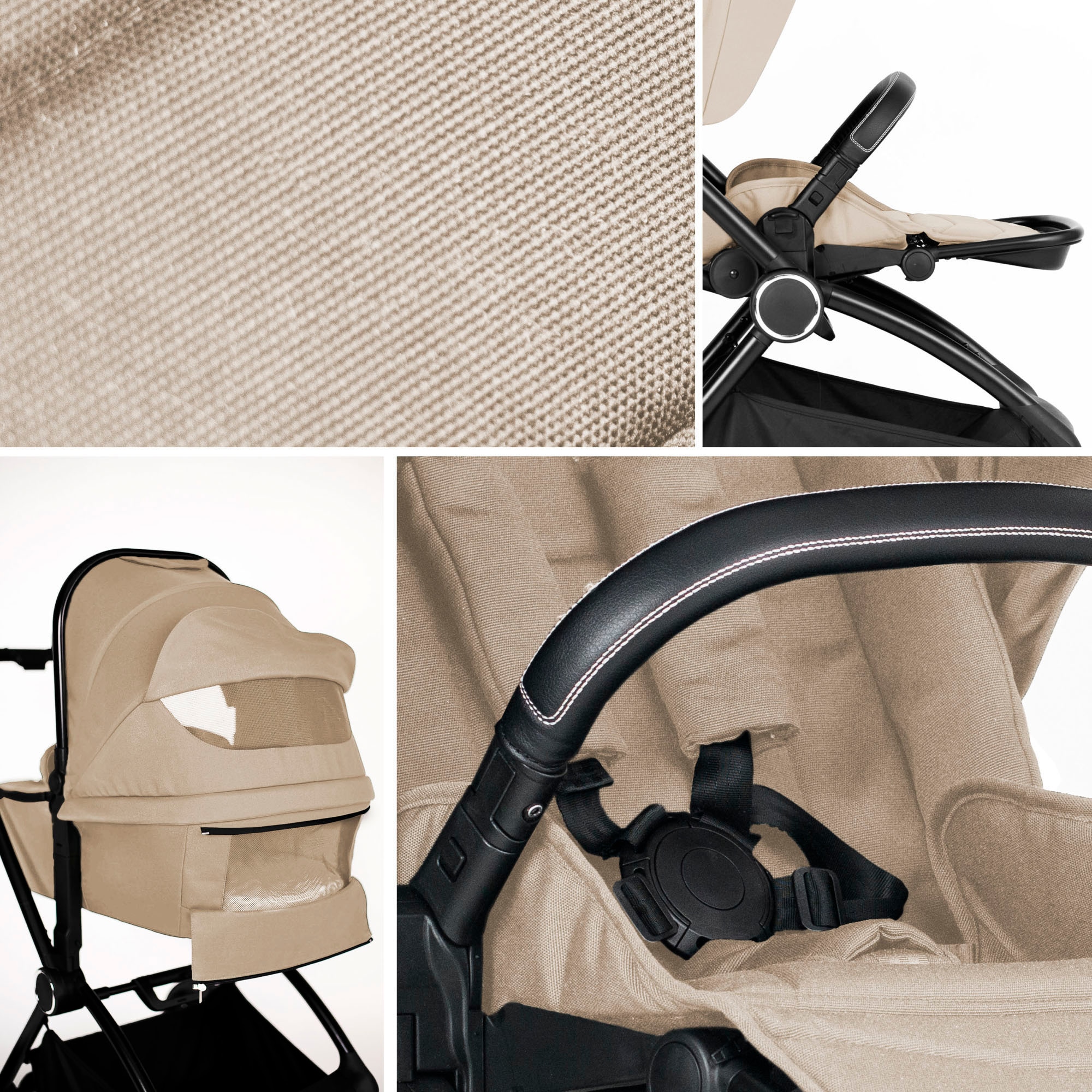 BabyGo Kombi-Kinderwagen »Harmony 3in1«, inkl. Babyschale mit Adaptern