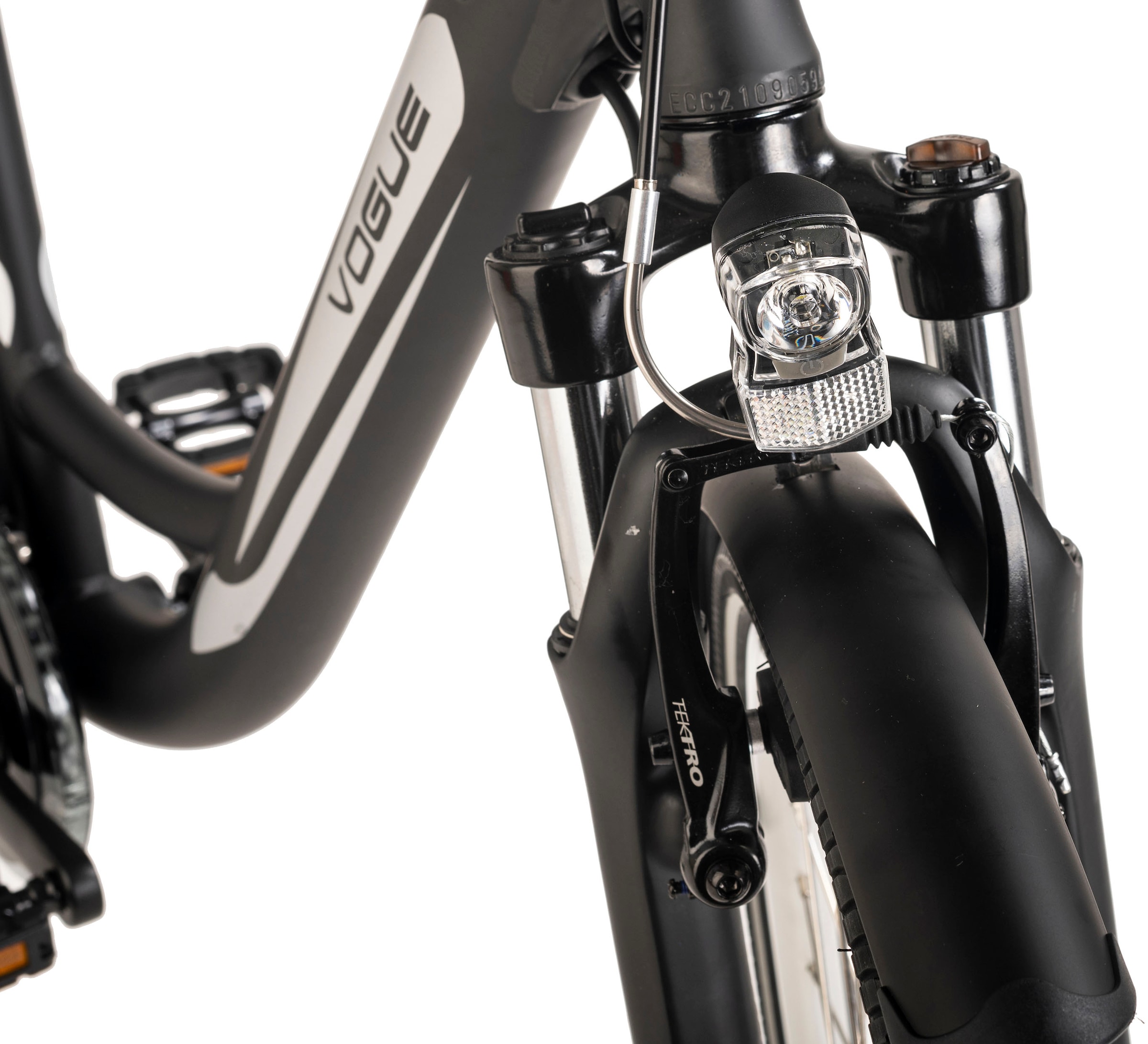 VOGUE BIKE E-Bike »Basic«, 3 Gang, Shimano, Nexus, Frontmotor 250 W, Pedelec, Elektrofahrrad für Damen u. Herren