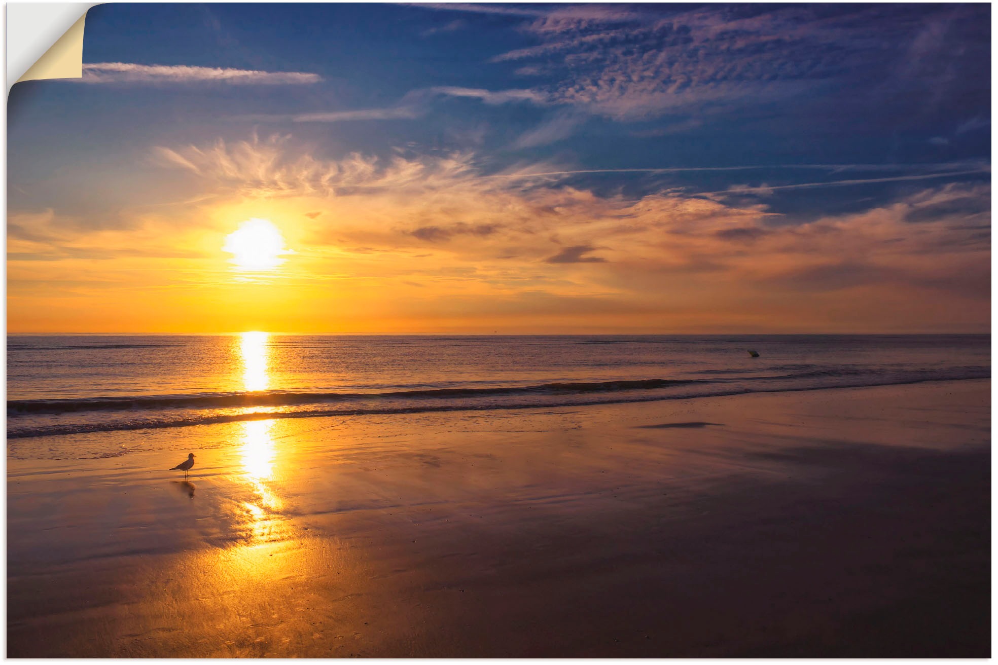 Artland Wandbild »Sonnenuntergang SPO«, Strand, (1 St.), als Alubild,  Leinwandbild, Wandaufkleber oder Poster in versch. Größen online bestellen