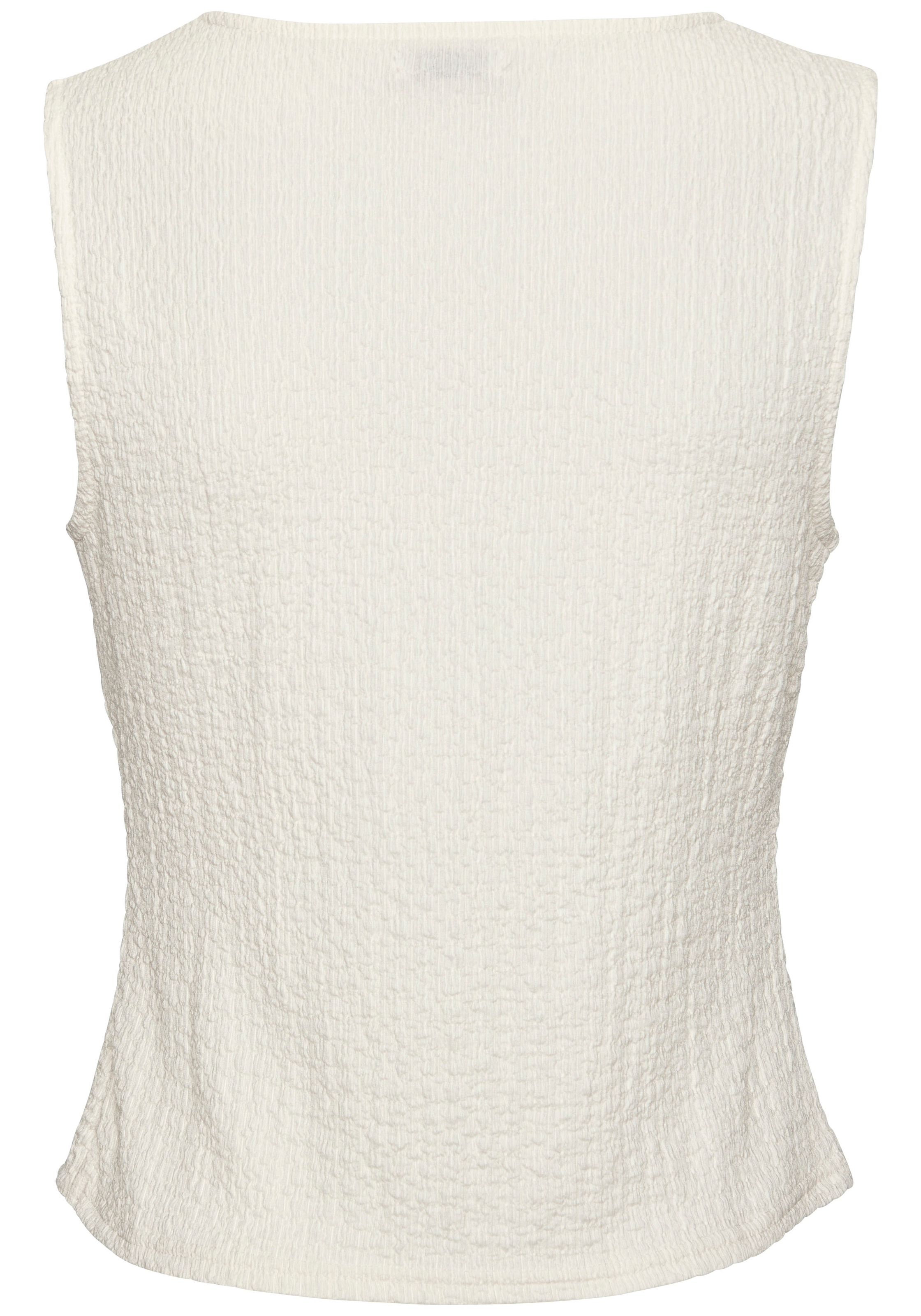 LASCANA Tanktop, mit V-Ausschnitt, Sommertop, modische Strukturware