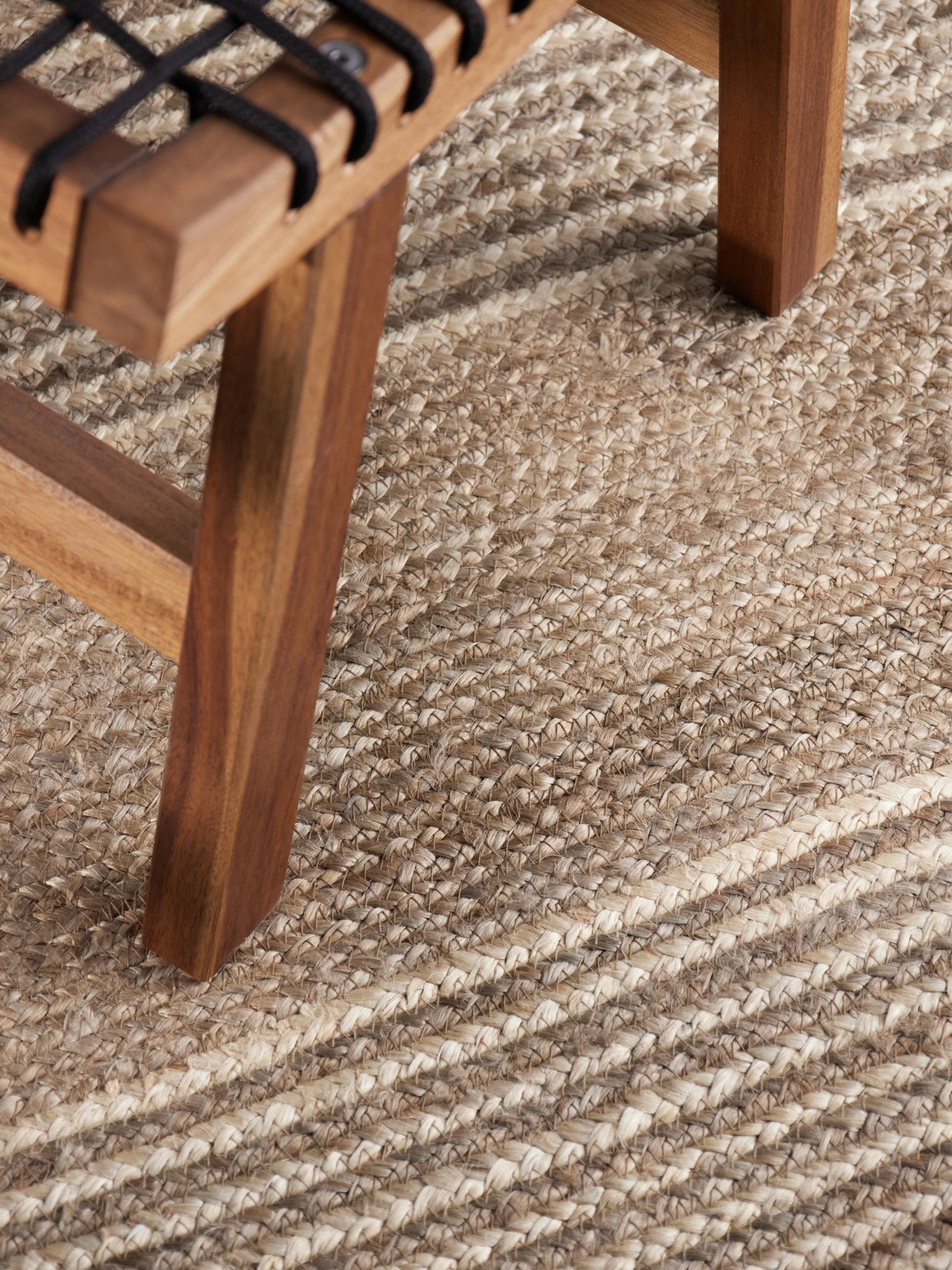 HANSE Home Teppich »Juno Line  Juteteppich« rechteckig 9 mm Höhe Jute, Shape, Handgemacht, Wohnzimmerteppich, Naturteppich, Wohnzimmer