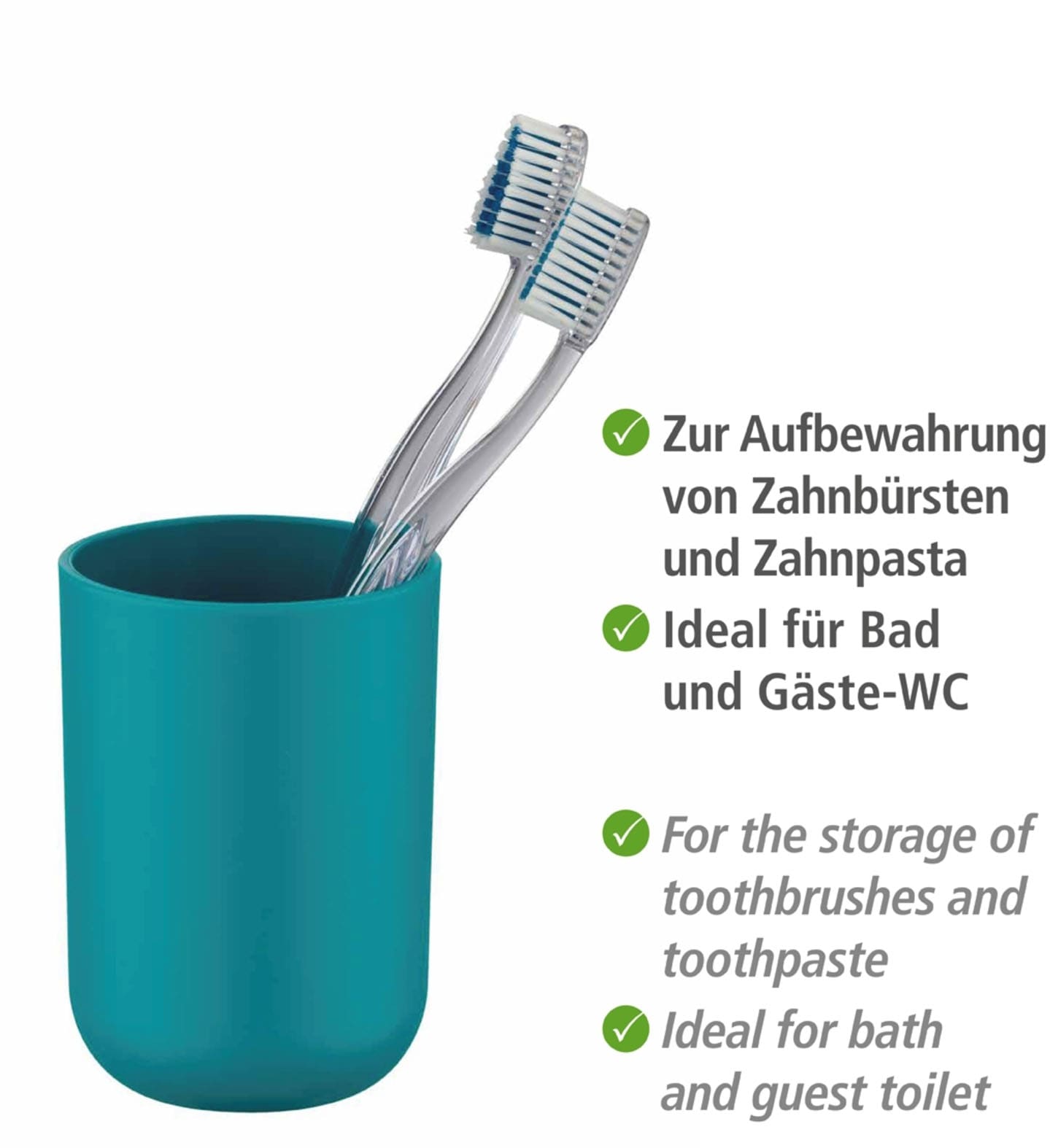 WENKO Badaccessoire-Set »Brasil« Seifenspender, Zahnputzbecher, WC-Garnitur & Kosmetikeimer
