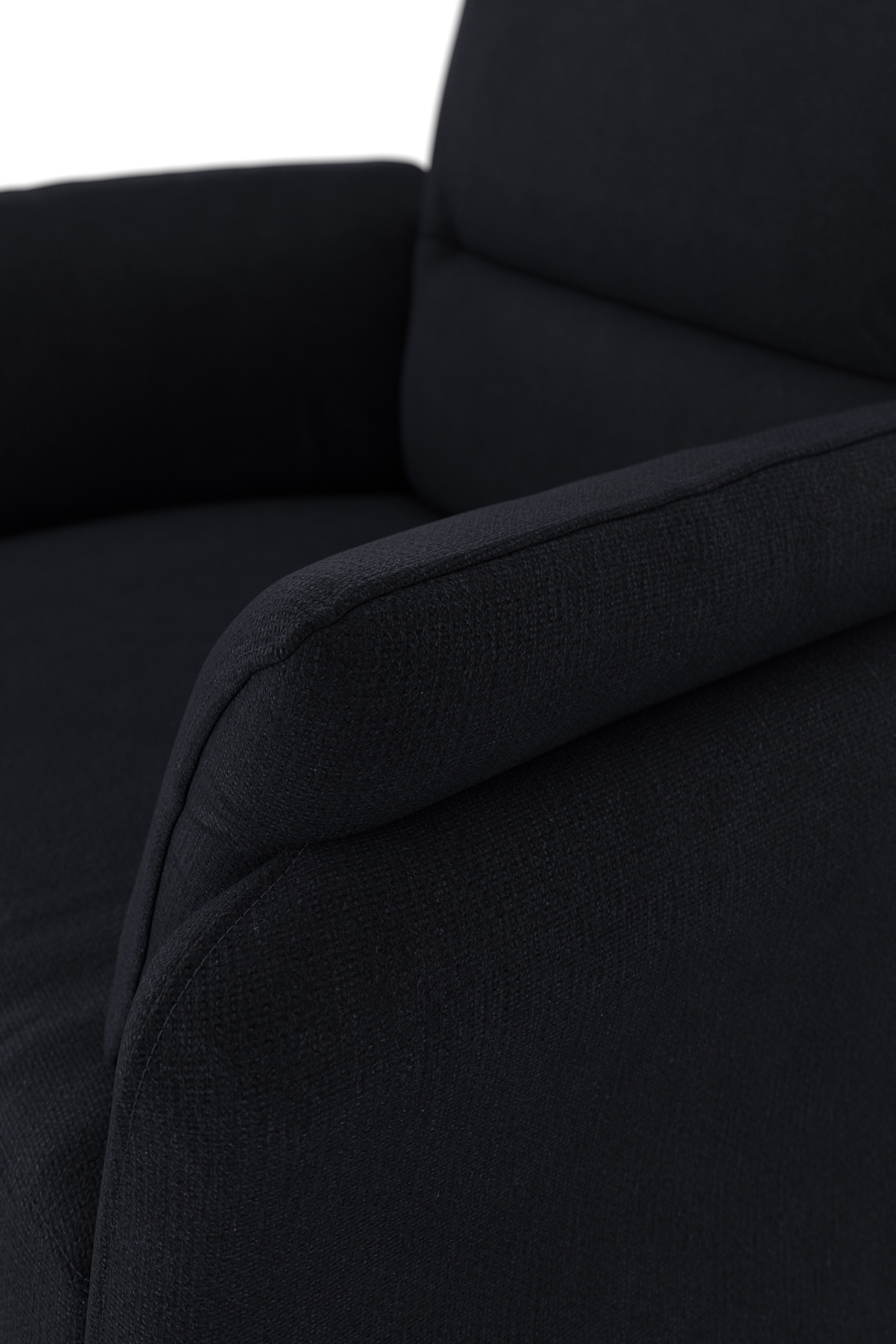 DOMO collection Sessel »Pina elegant und zeitloser Clubsessel, bequemer Cocktailsessel«, Hoher Sitzkomfort, Microfaser hochflorig, dunkelblau