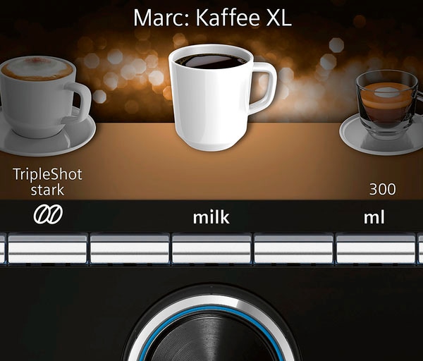 4. Bild von SIEMENS Kaffeevollautomat »EQ.9 plus connect s500 TI9558X1DE«, extra leise, automatische Reinigung, bis zu 10 individuelle Profile