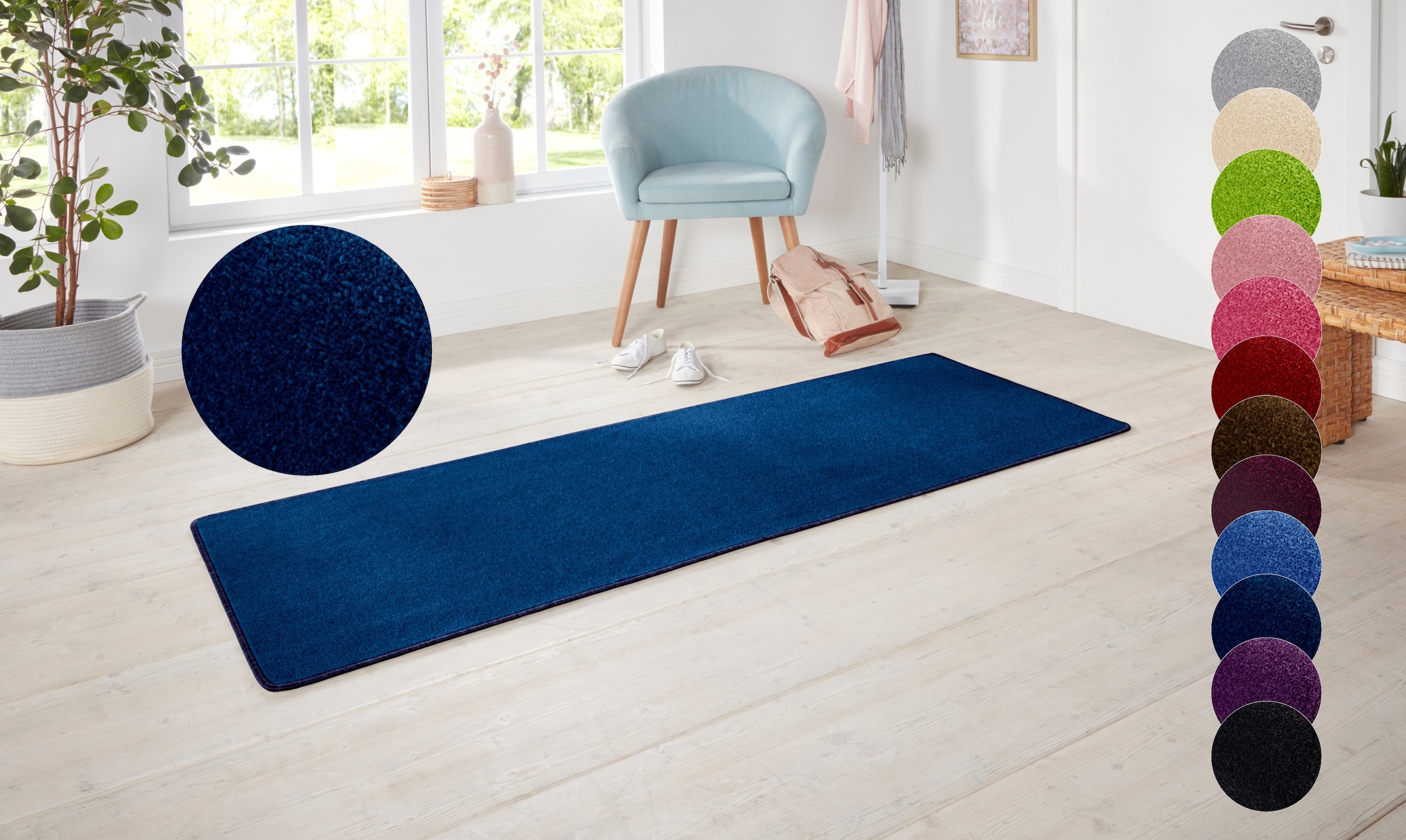 HANSE Home Teppich »Shashi«, rechteckig, 8,5 mm Höhe, Kurzflor, Unifarben, günstig online kaufen