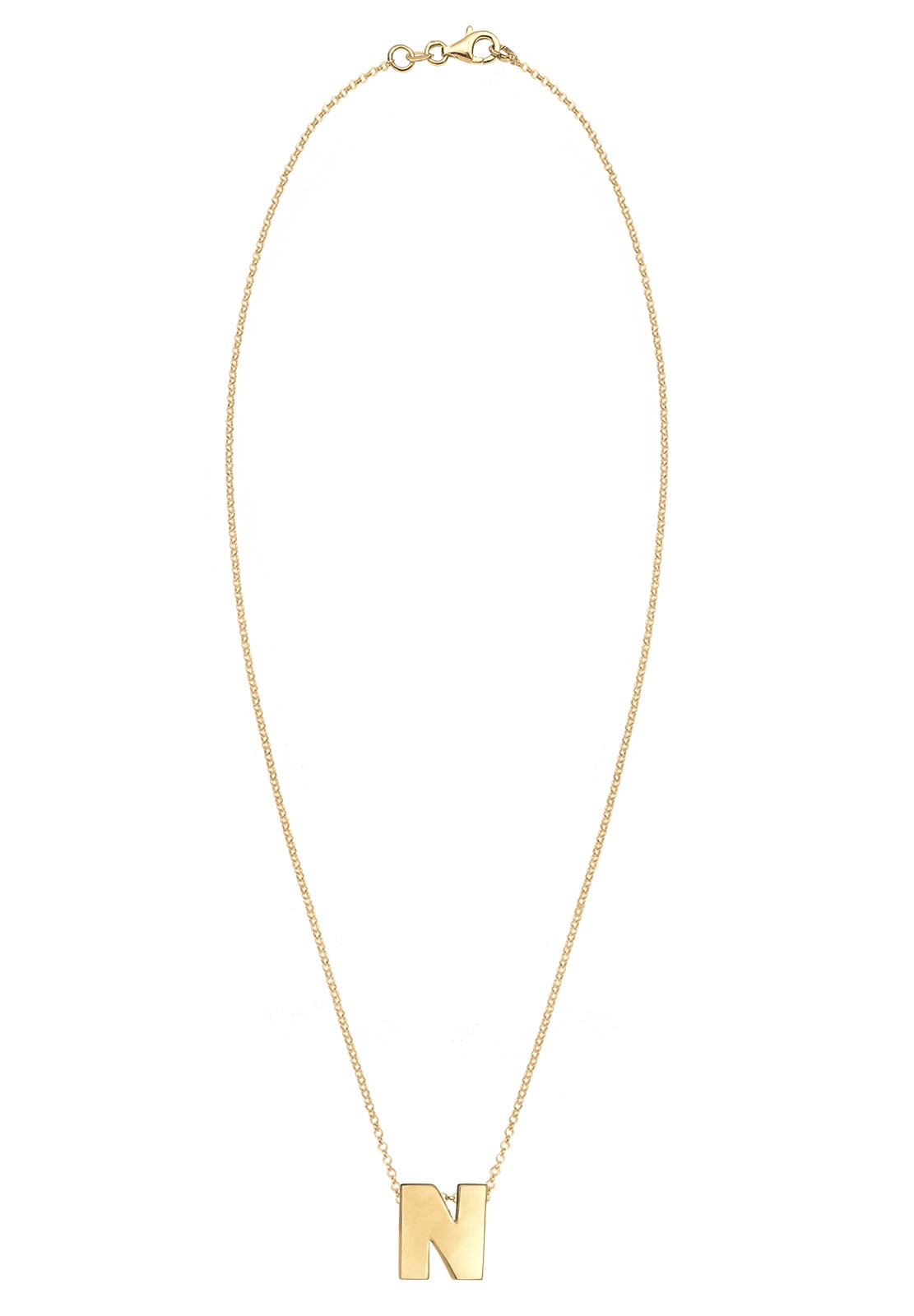 Elli Kette mit Anhänger »Buchstabe N Initialen 925 Sterling Silber«