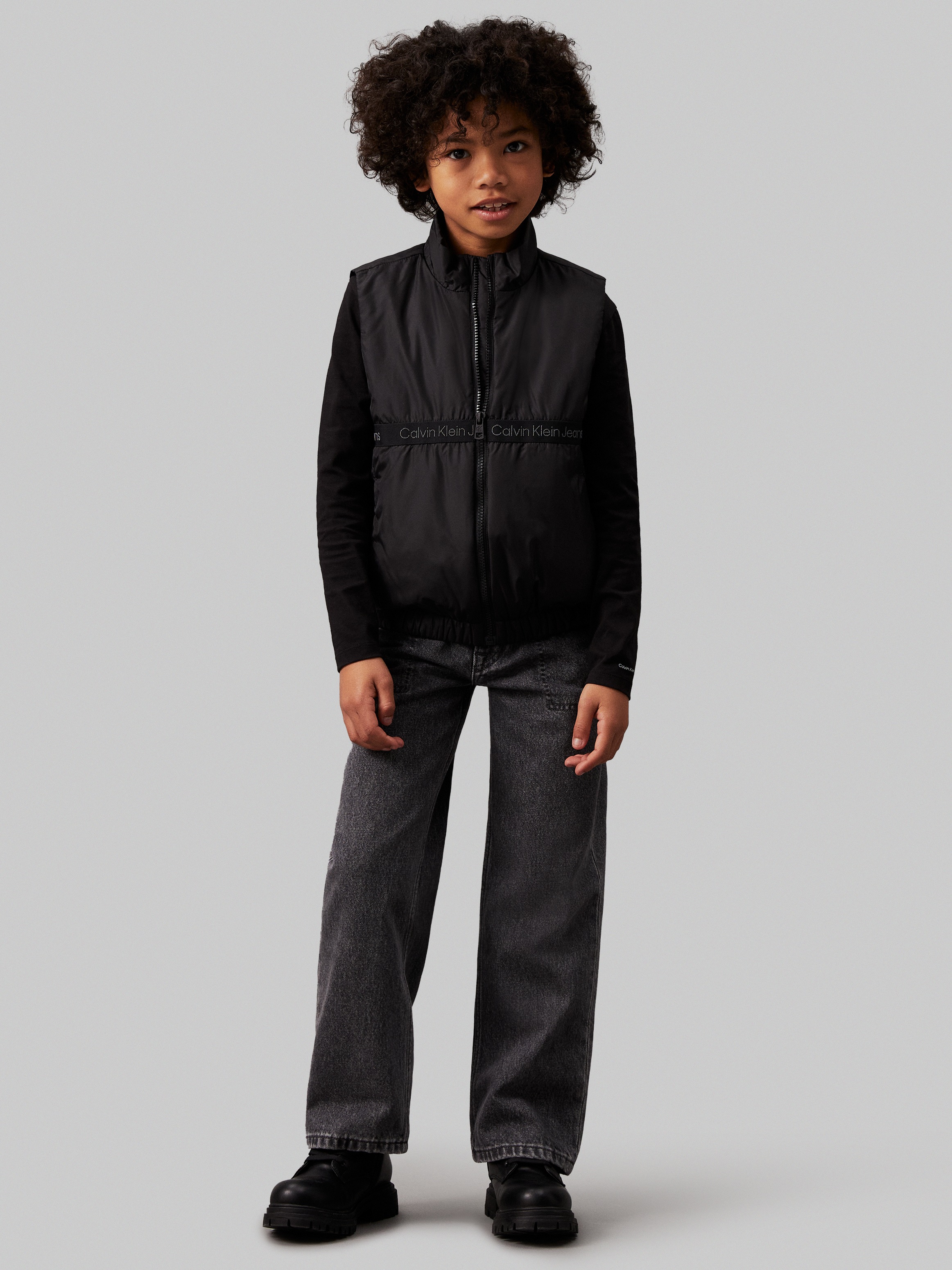 Calvin Klein Jeans Kurzweste »BOXY LIGHT PADDED TAPE VEST«, für Kinder bis 16 Jahre mit Calvin Klein Markenlabel