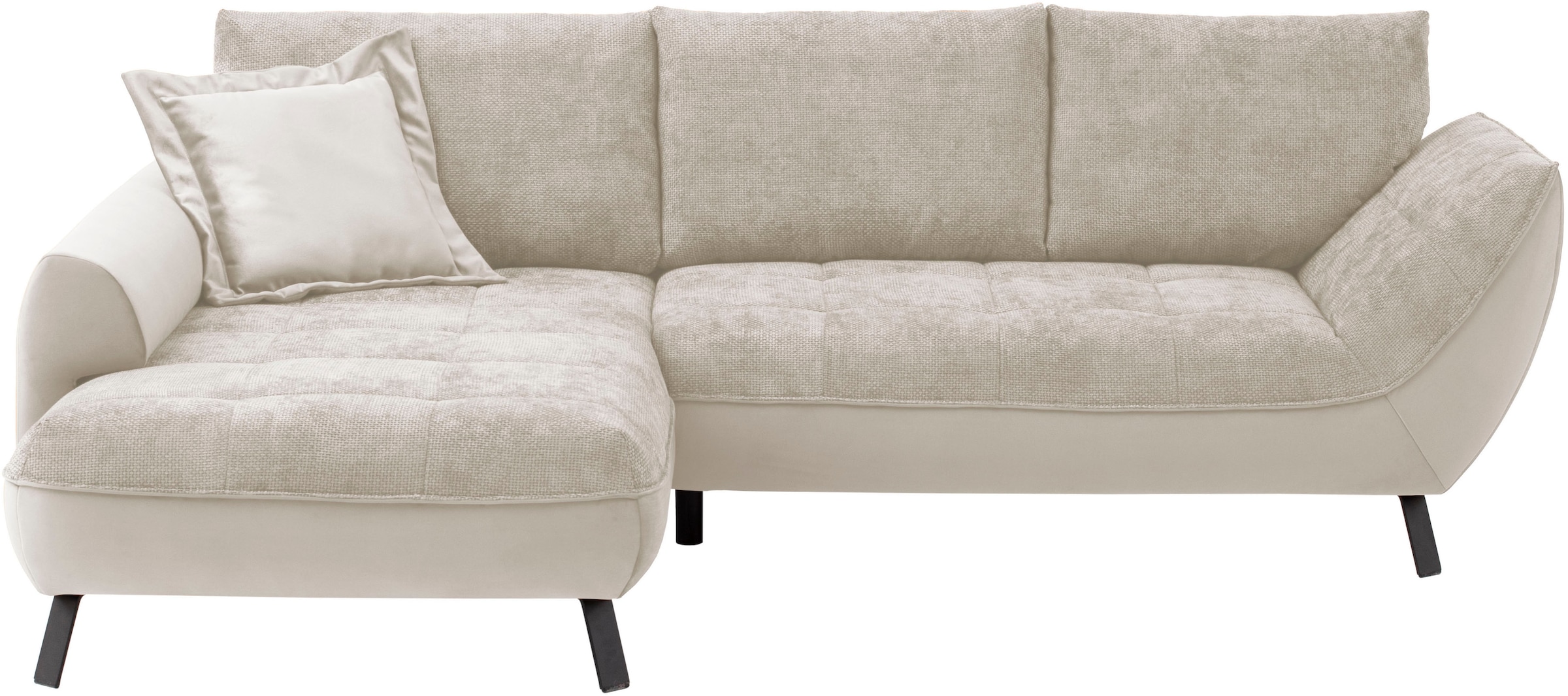exxpo - sofa fashion Ecksofa »Bellinii, Materialmix, Strukturbezug und pfle günstig online kaufen