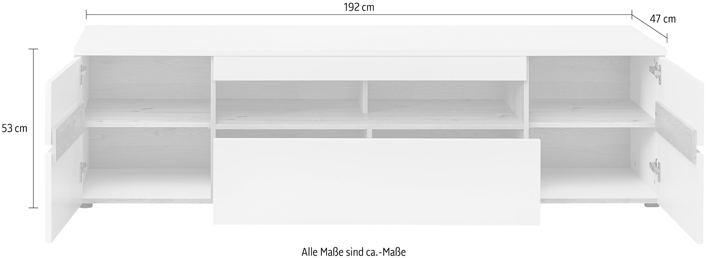 Innostyle TV-Schrank »Memphis TV-Lowboard,  192x53x47cm (B/H/T)« 1 Stk. tlg.