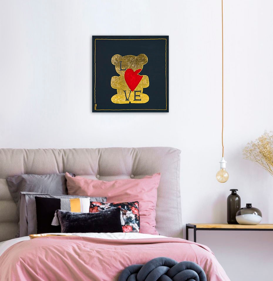 queence Leinwandbild »Bears Love«, Bär-Bären-Kunst, (1 St.), Premium-Leinwa günstig online kaufen