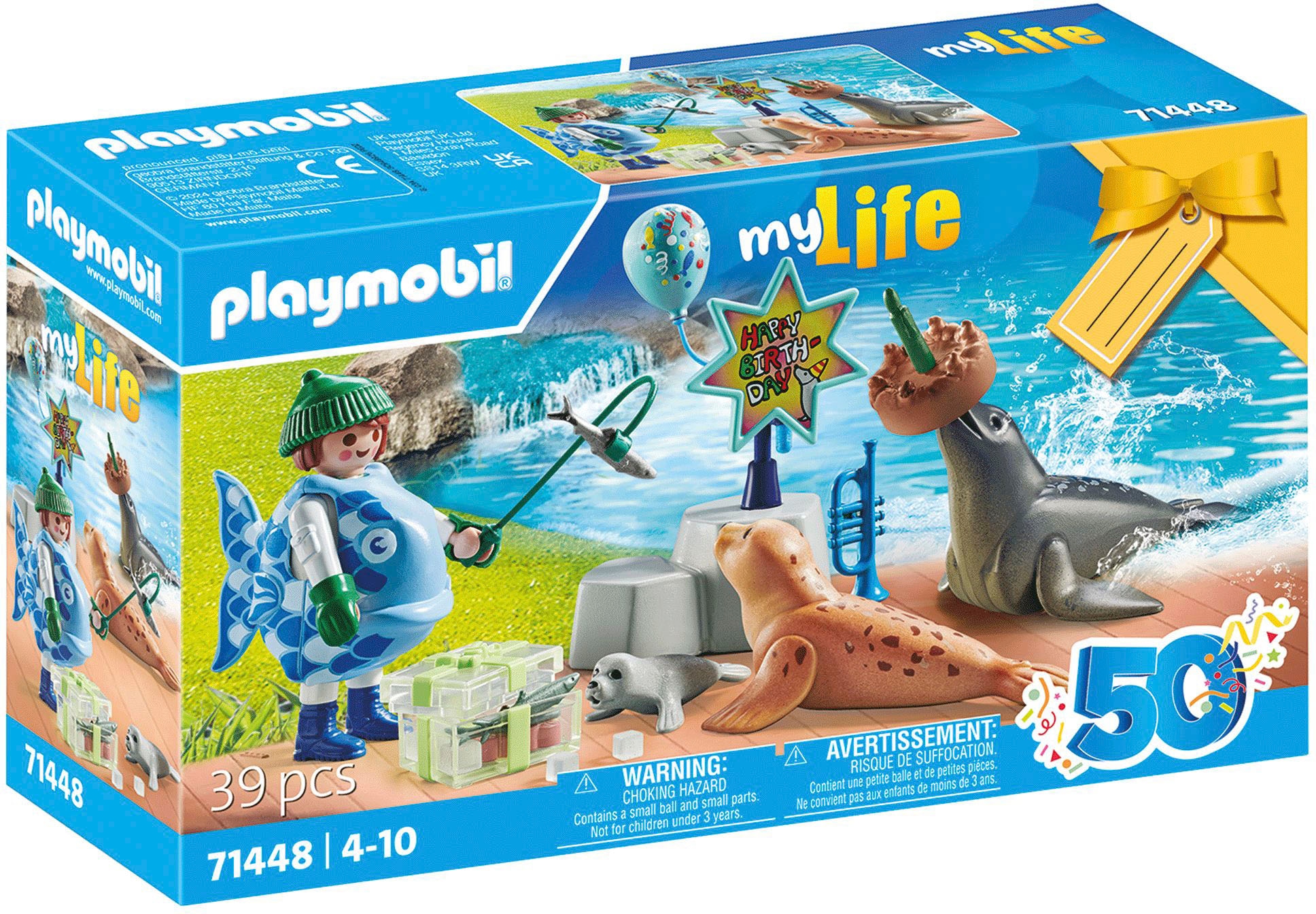 Playmobil® Konstruktions-Spielset »Tierfütterung (71448), Family Fun«, (39 St.), Made in Europe