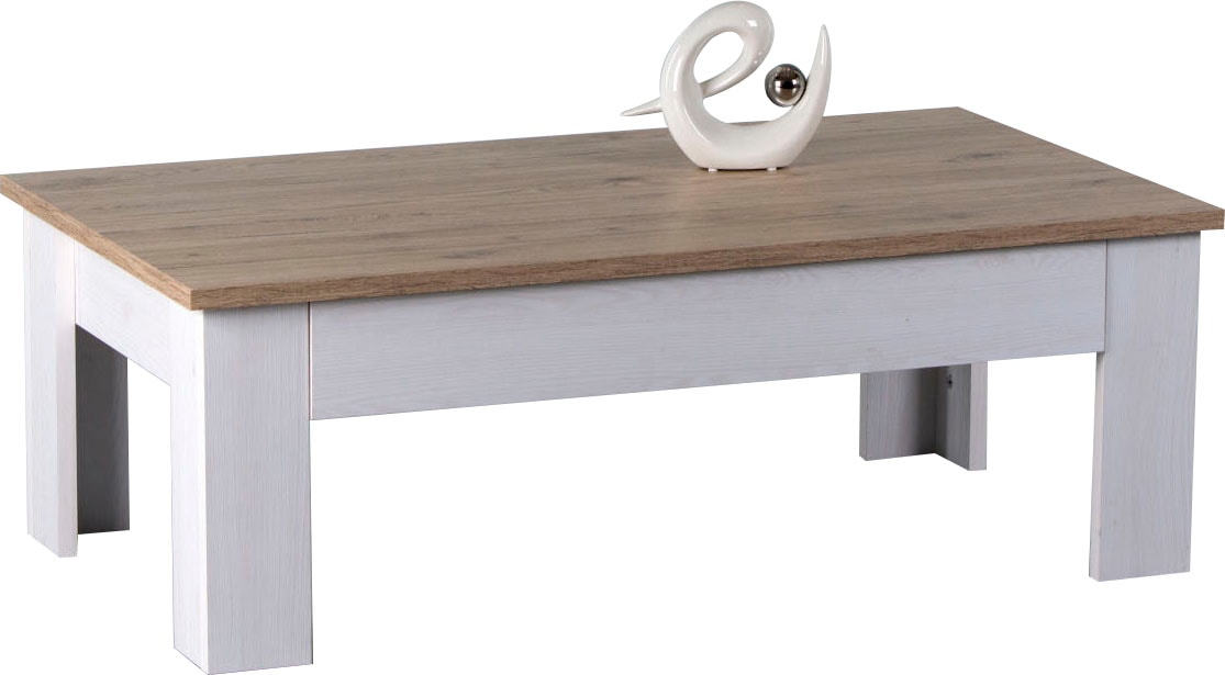Stolkom Couchtisch »Romance«, Landhaustil, Tisch mit Absetzungen günstig online kaufen