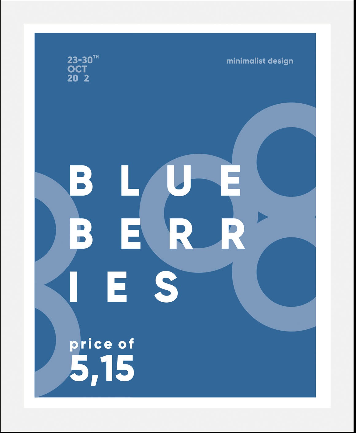 queence Bild »Blaubeeren«, Obst-Obst Bilder-Essen-Lebensmittel-Schriftzug, günstig online kaufen