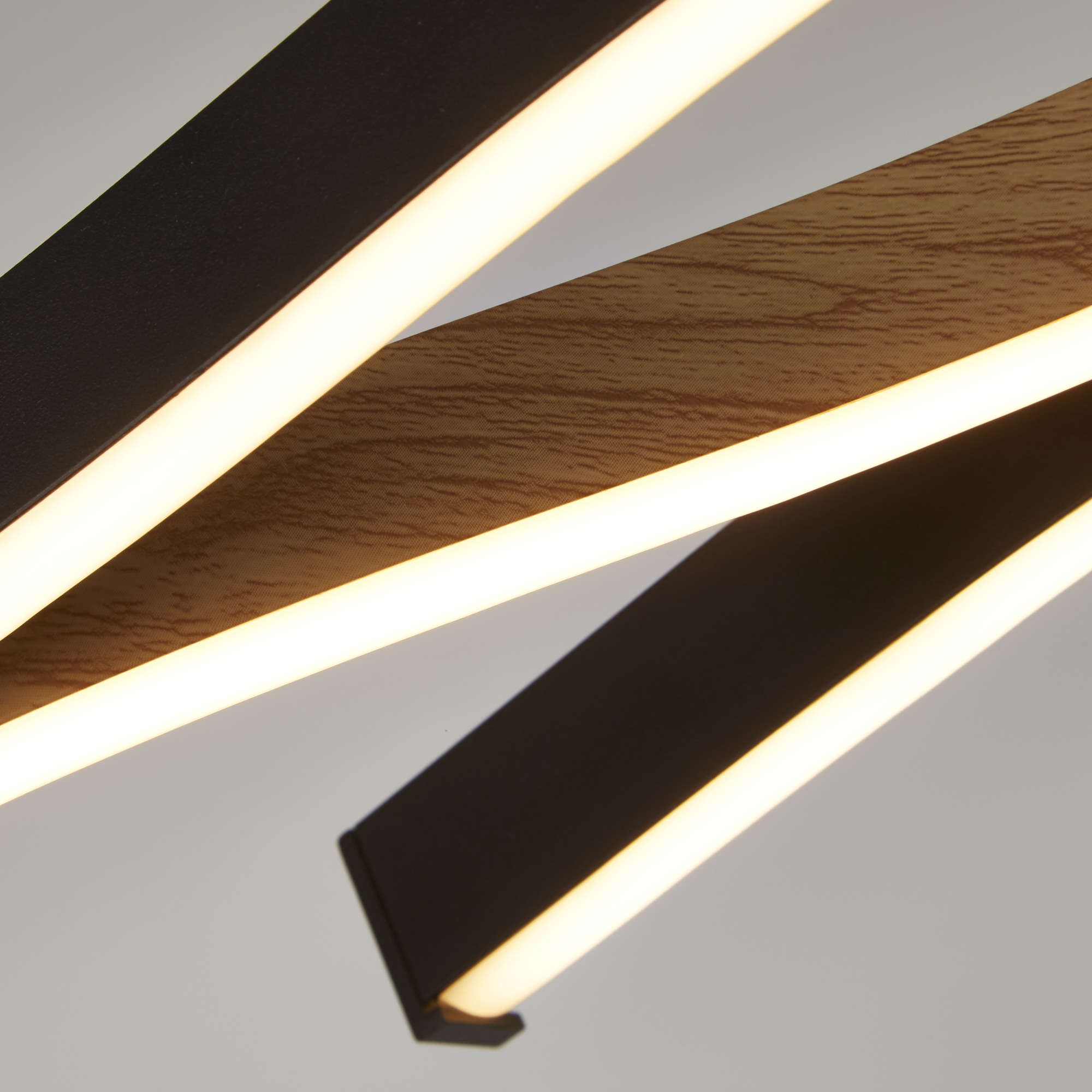 Searchlight LED-Hängeleuchte »Hängeleuchte Bloom, 1-flammig«, 1 flammig, Leuchtmittel LED-Modul | LED fest integriert, Mit Holzoptik