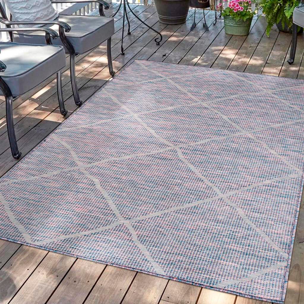 Carpet City Teppich »PALM3075«, rechteckig, 5 mm Höhe, Wetterfest & UV-best günstig online kaufen