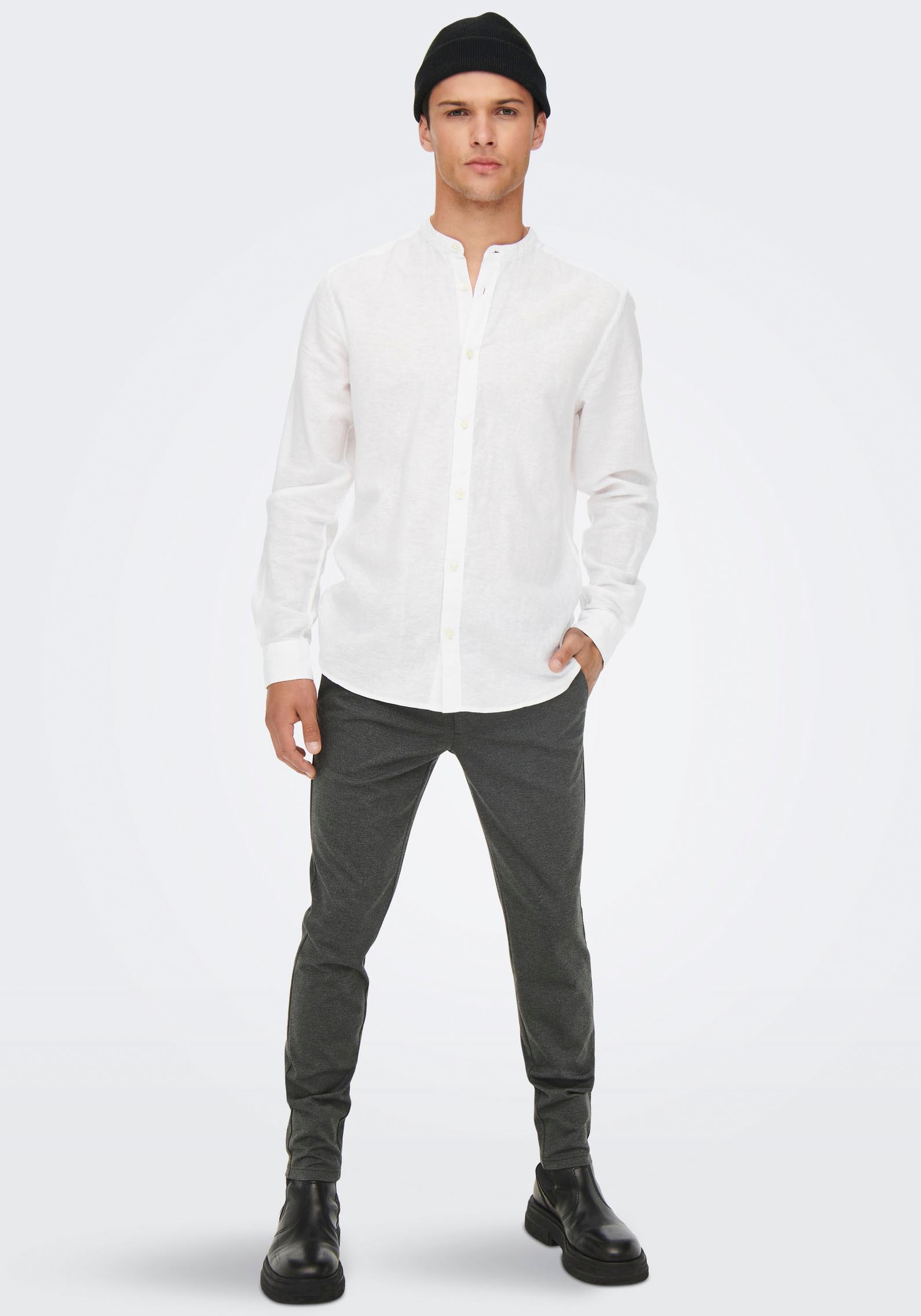 ONLY & SONS Stoffhose  mit leichtem Strukturmuster