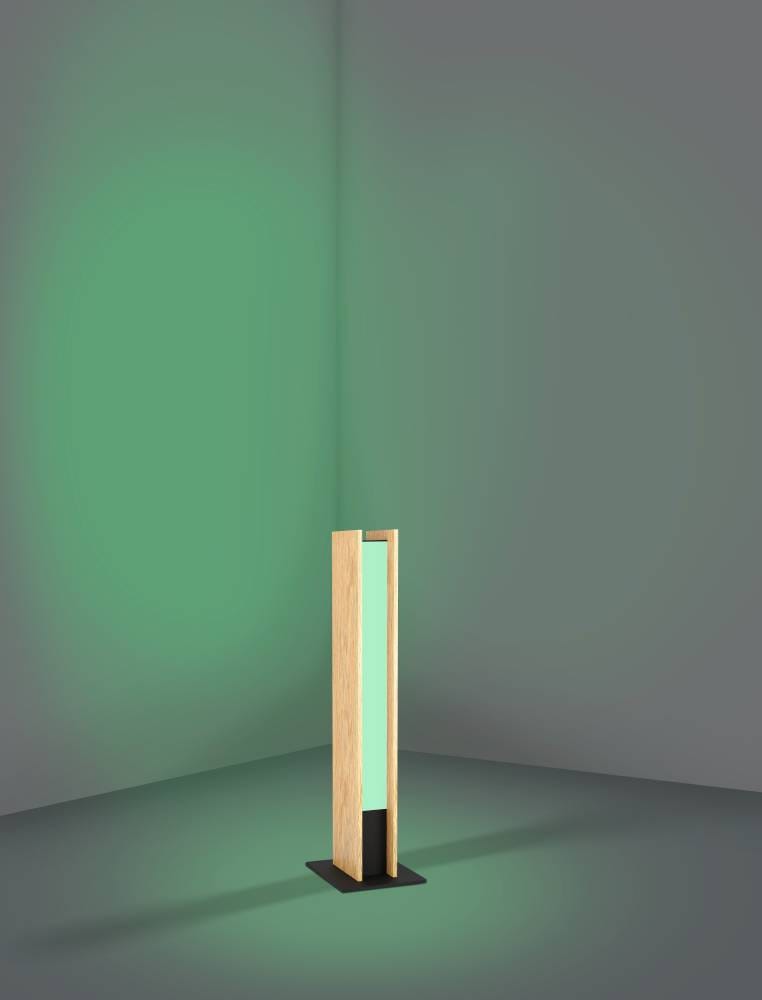 EGLO Tischleuchte »ANCHORENA-Z«, 1 flammig, Leuchtmittel LED-Modul | LED wechselbar, ZigBee, App und Sprachsteuerung Alexa, RGB, FSC100HB, dimmbar, Holz